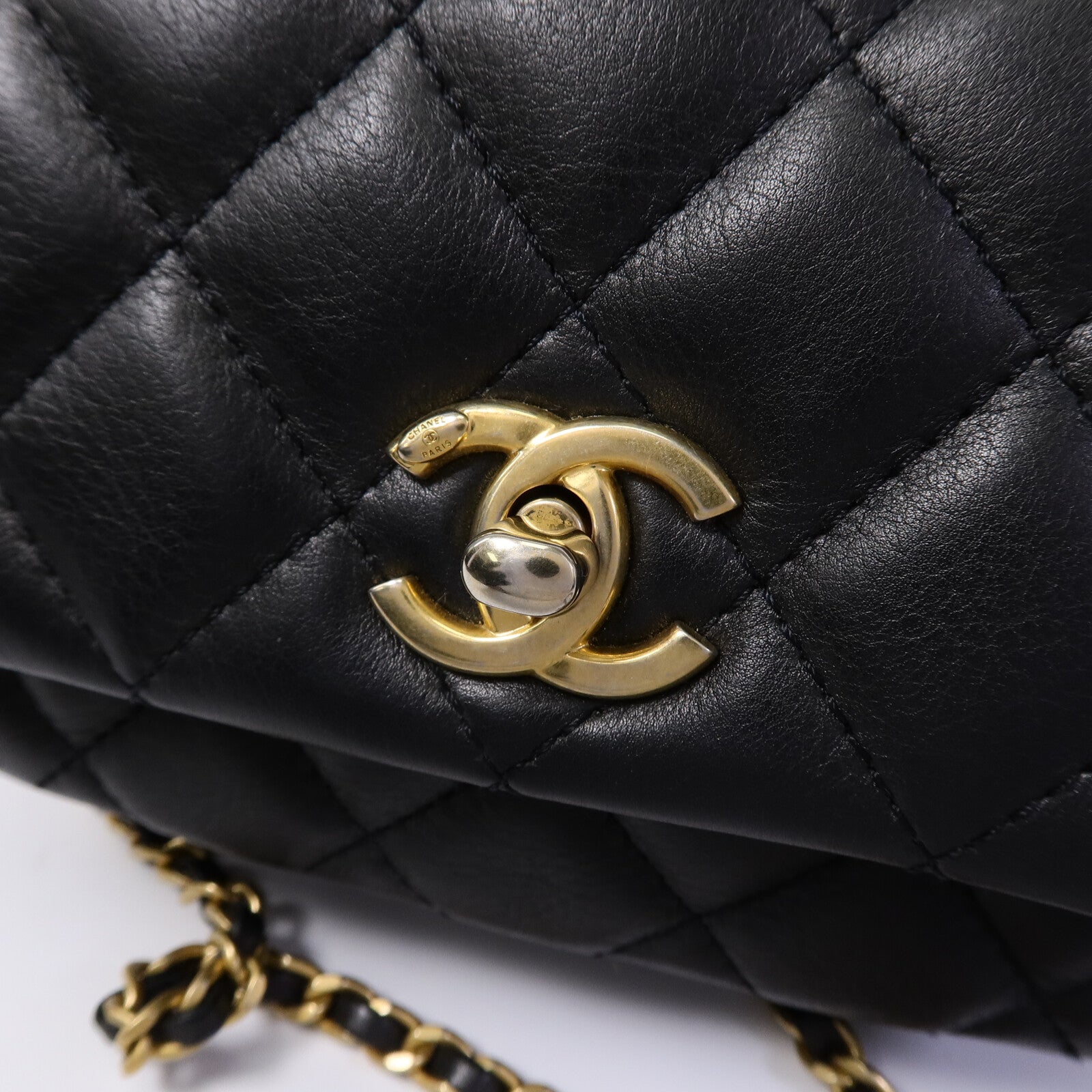 CHANEL 羊皮皮革2 Way Chain Shoulder Bag手挽肩背兩用袋
