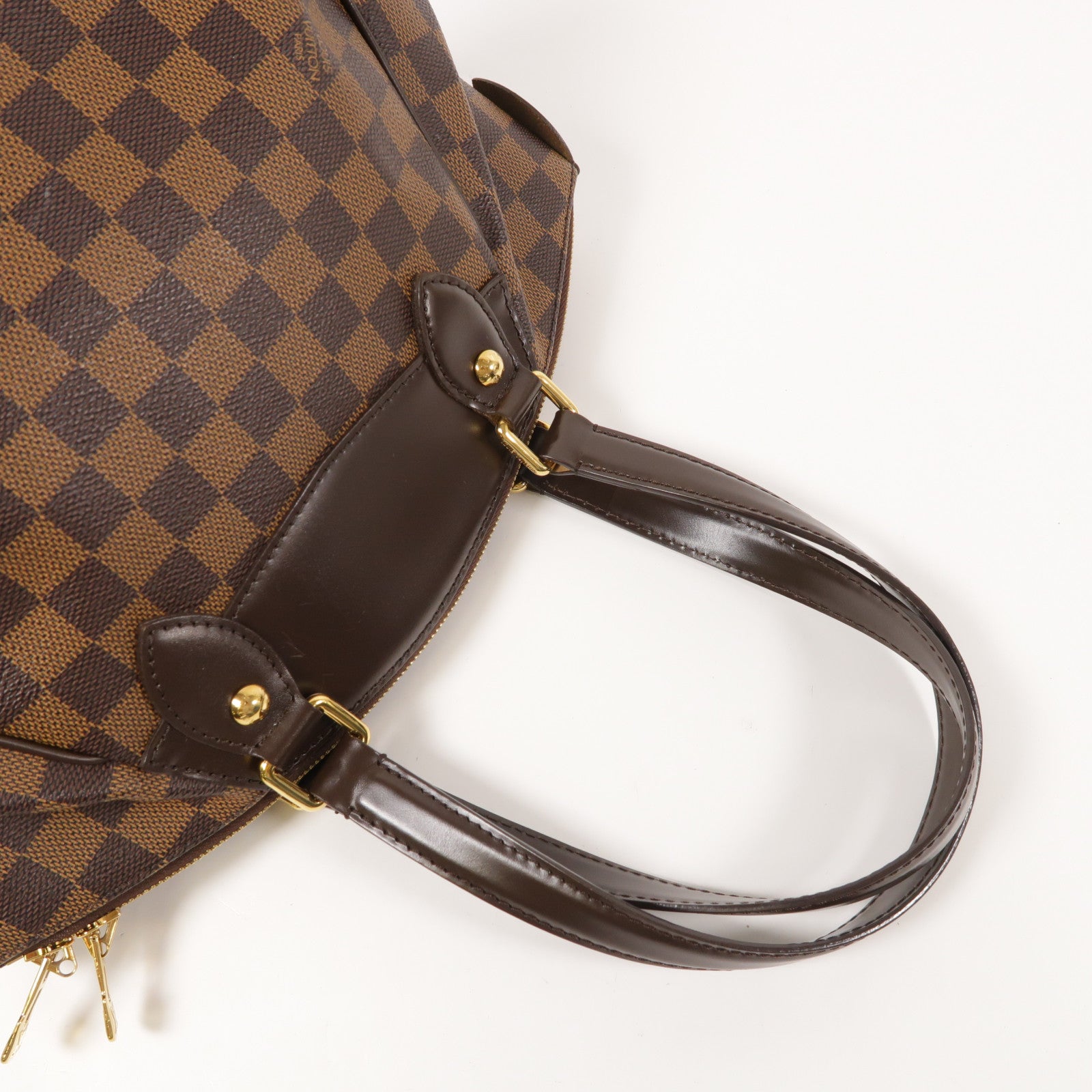 LOUIS VUITTON Damier Verona PM金扣肩背袋
