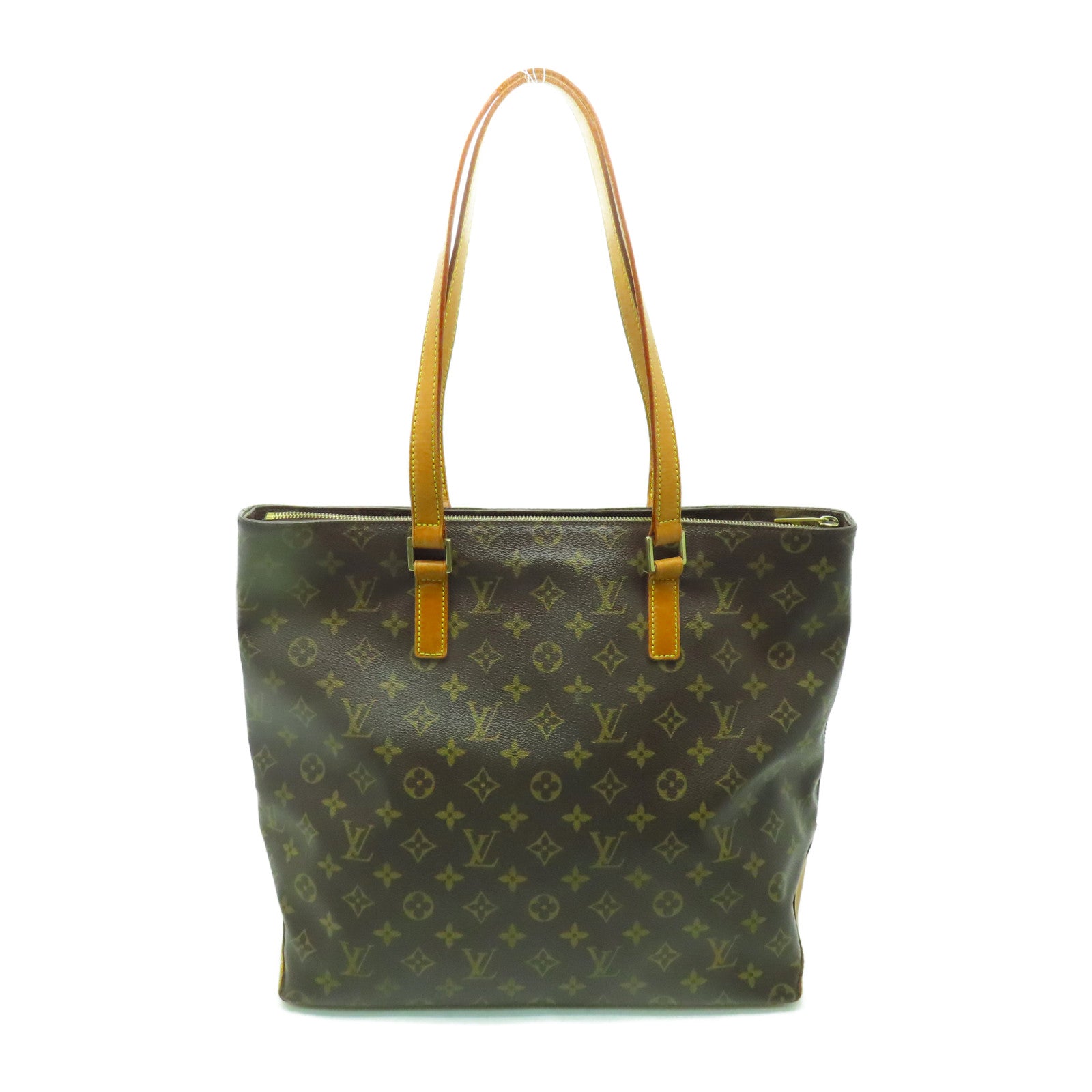 LOUIS VUITTON 【激減優惠】Monogram Cabas Mezzo金扣肩背袋啡色