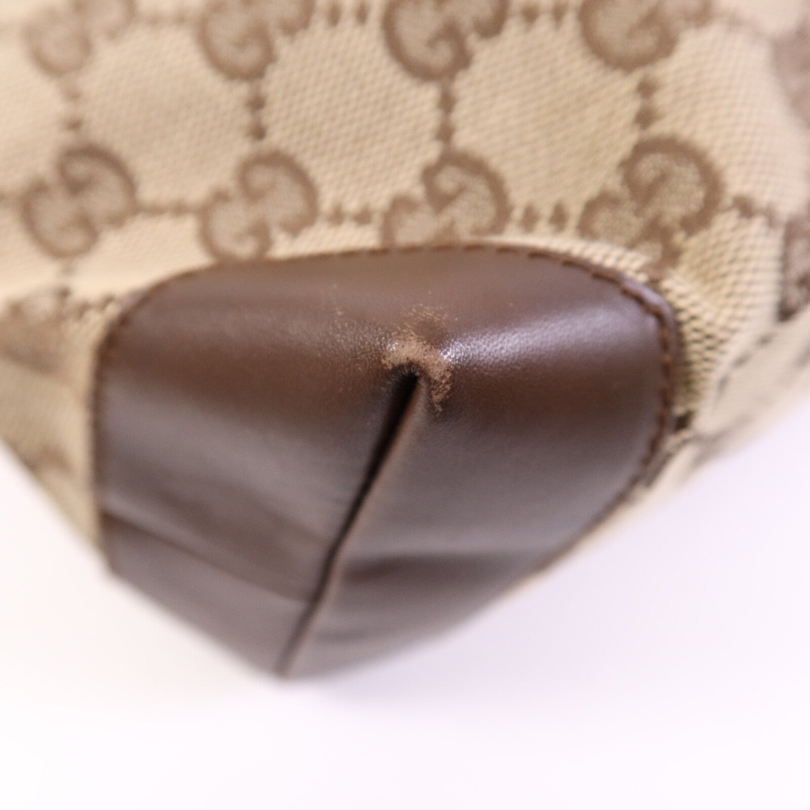 GUCCI 帆布Shoulder Bag銀扣肩背袋