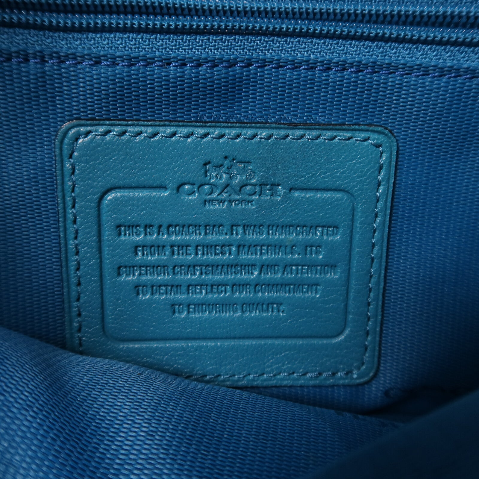 COACH 牛皮皮革Shoulder Bag銀扣肩背袋