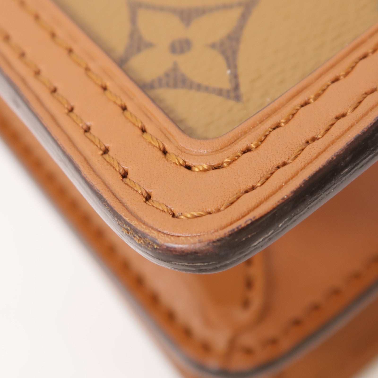 LOUIS VUITTON LV GHW Mini Dauphine Shoulder Bag M45959 Monogram Reverse Brown