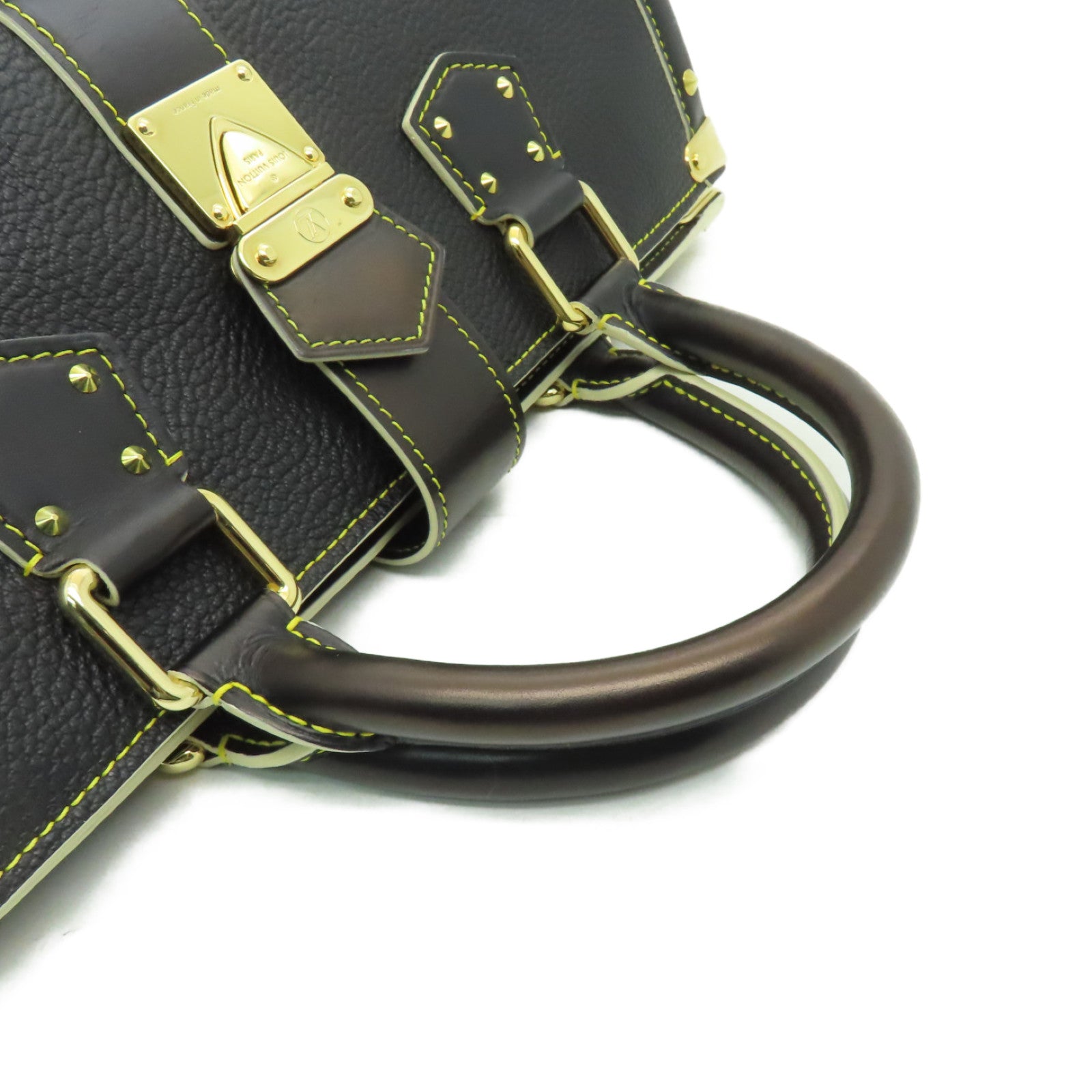 LOUIS VUITTON 【激減優惠】牛皮皮革Epanui PM金扣手挽袋黑色