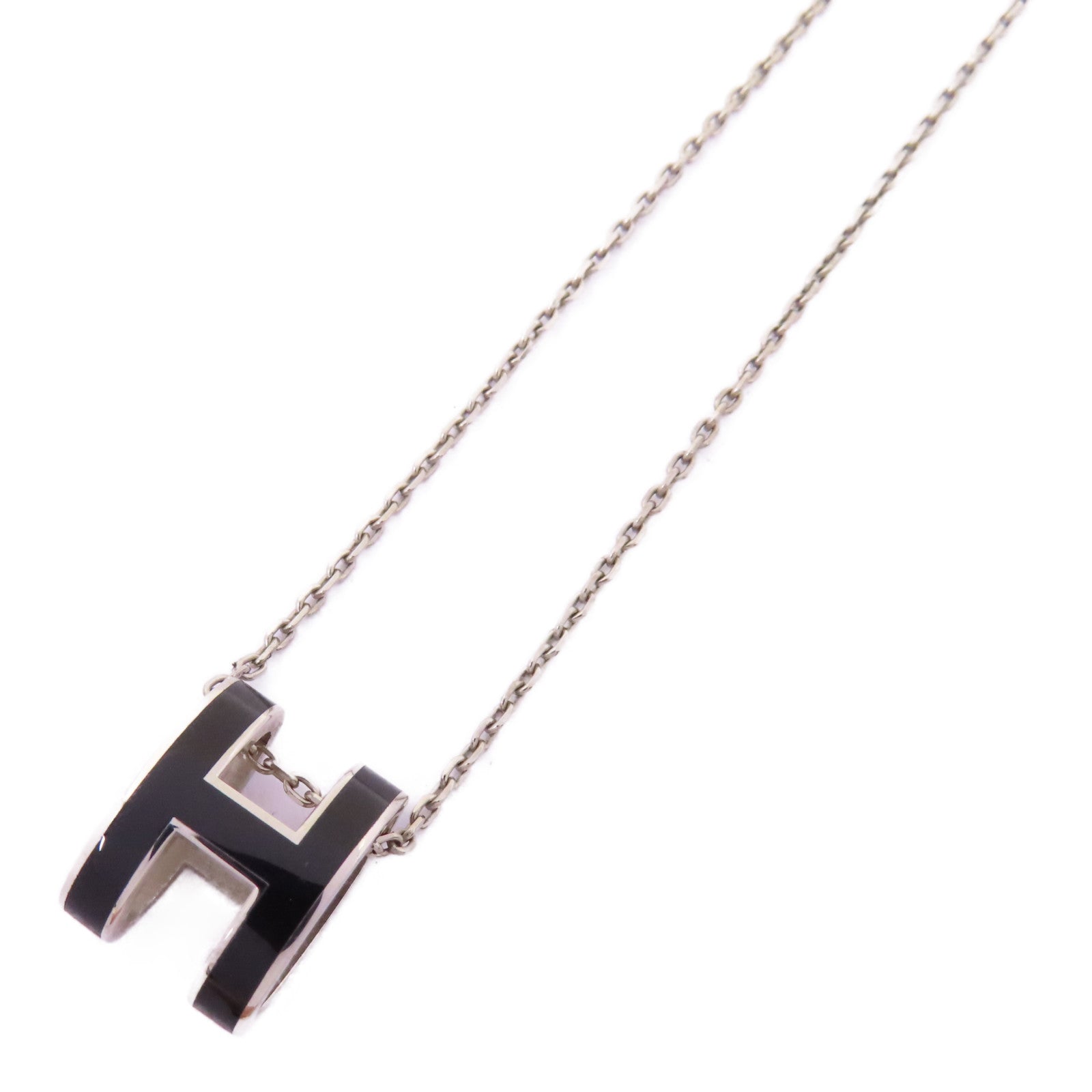 HERMES 金屬Pop H Necklace項鍊89 Noir