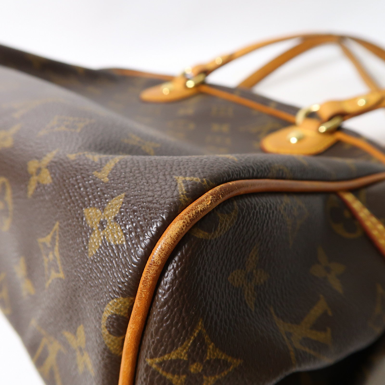 LOUIS VUITTON Monogram Montorgueil PM金扣肩背袋啡色