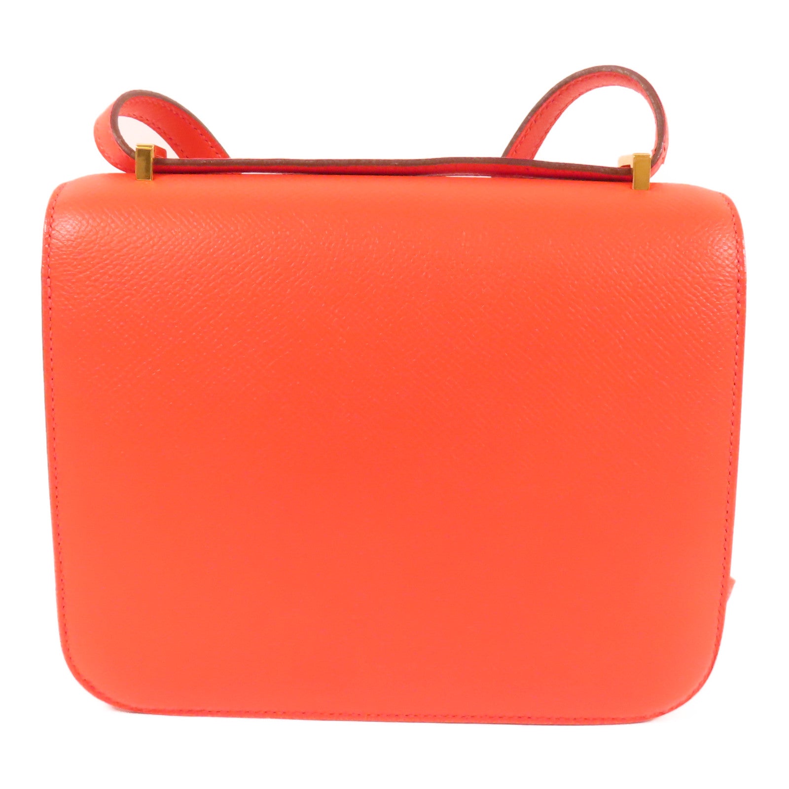 HERMES Epsom皮革Constance Mini金扣肩背袋Red