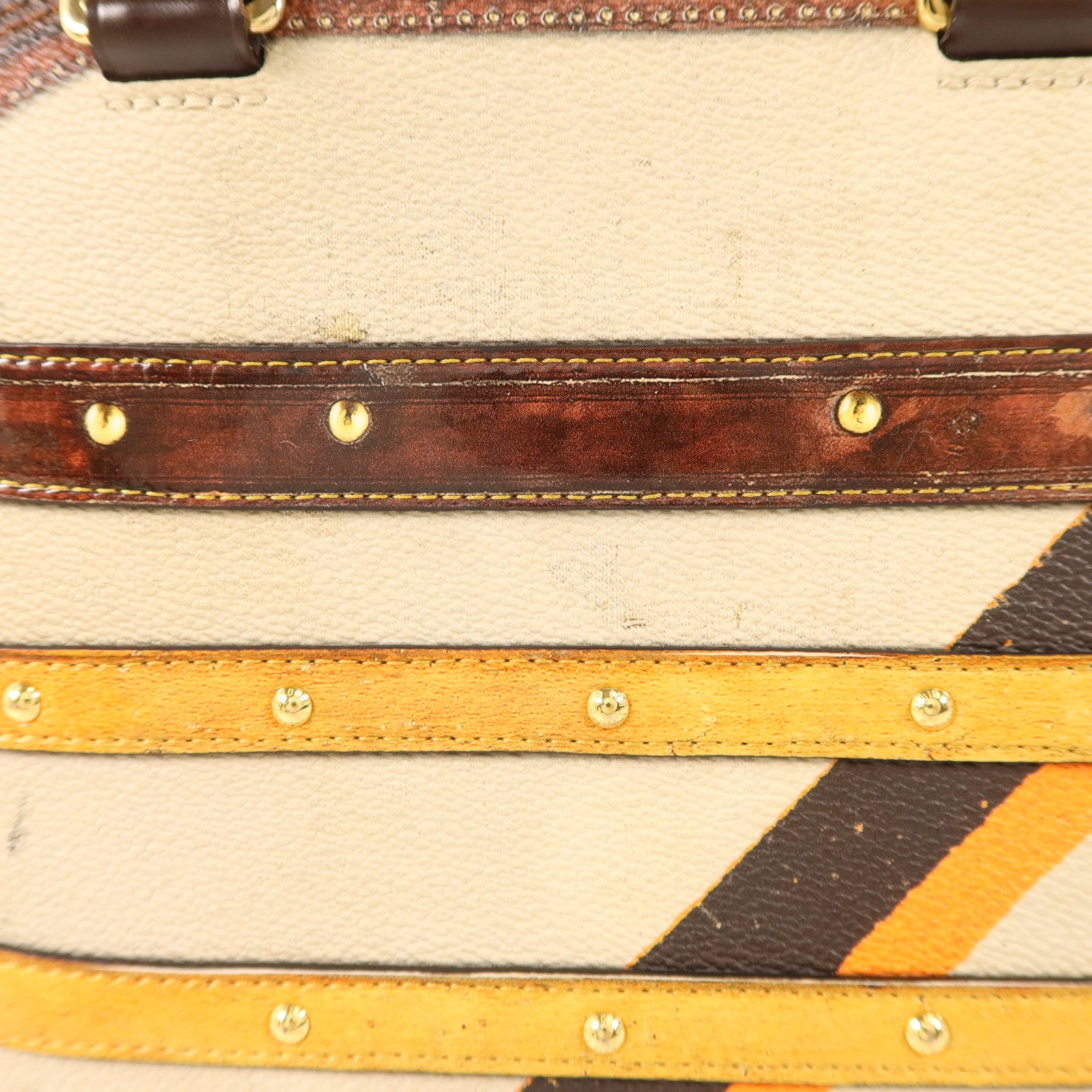 LOUIS VUITTON 皮革Alma BB Time Trunk金扣手挽肩背兩用袋