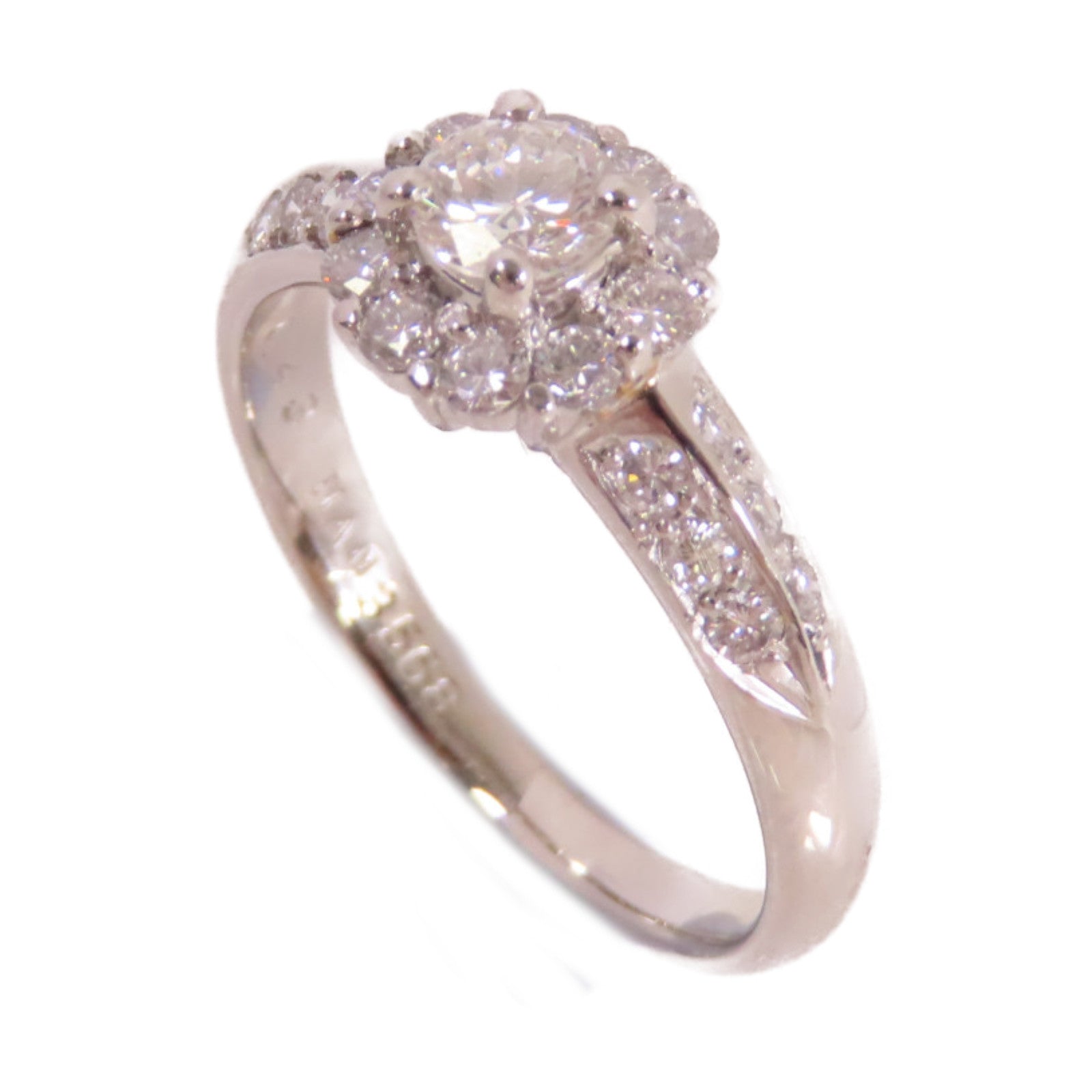 JEWELRY PT900鉑金/0.300ct/0.43ct鑚石Diamond Ring戒指US#6.75