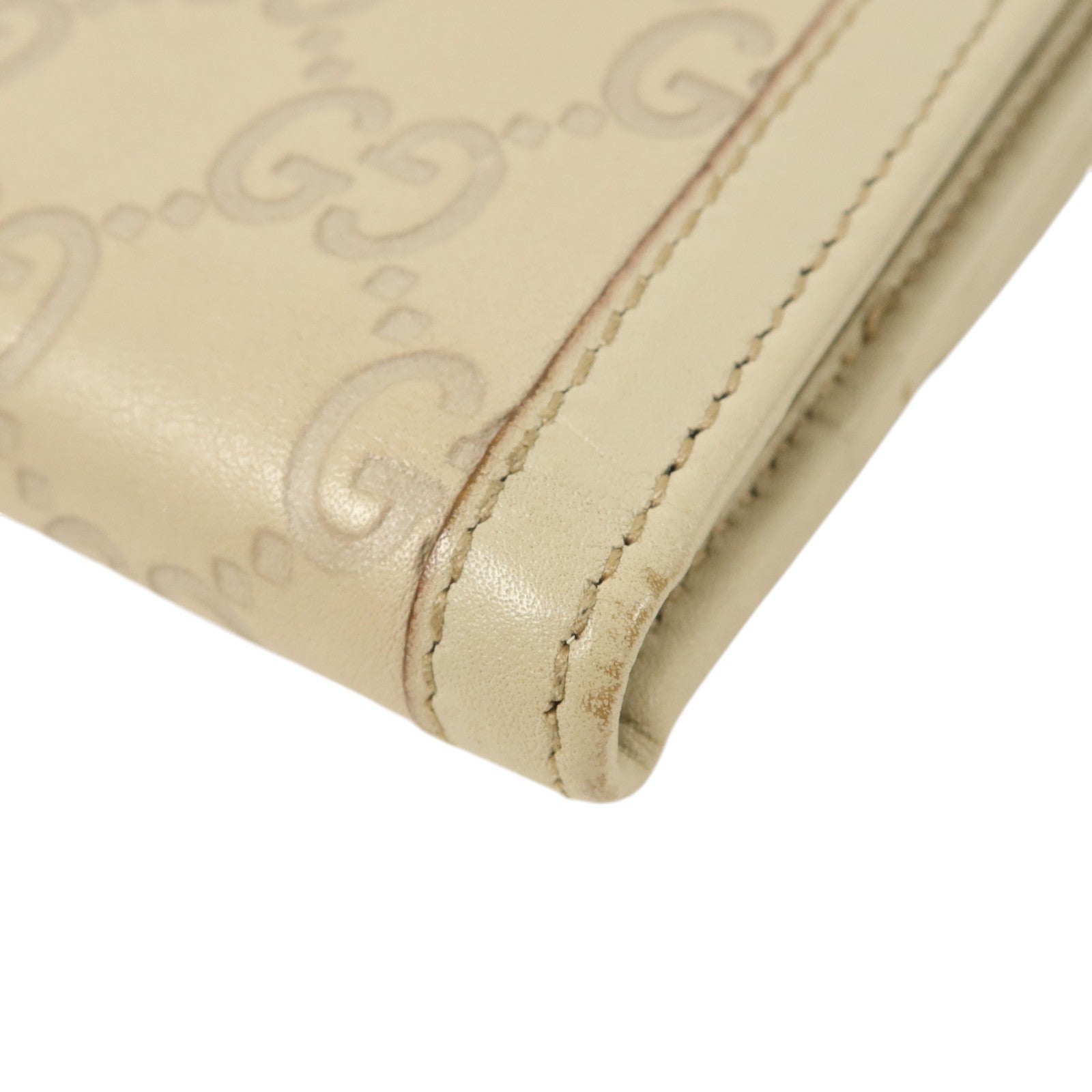 GUCCI 【激減優惠】牛皮皮革Wallet金扣錢包