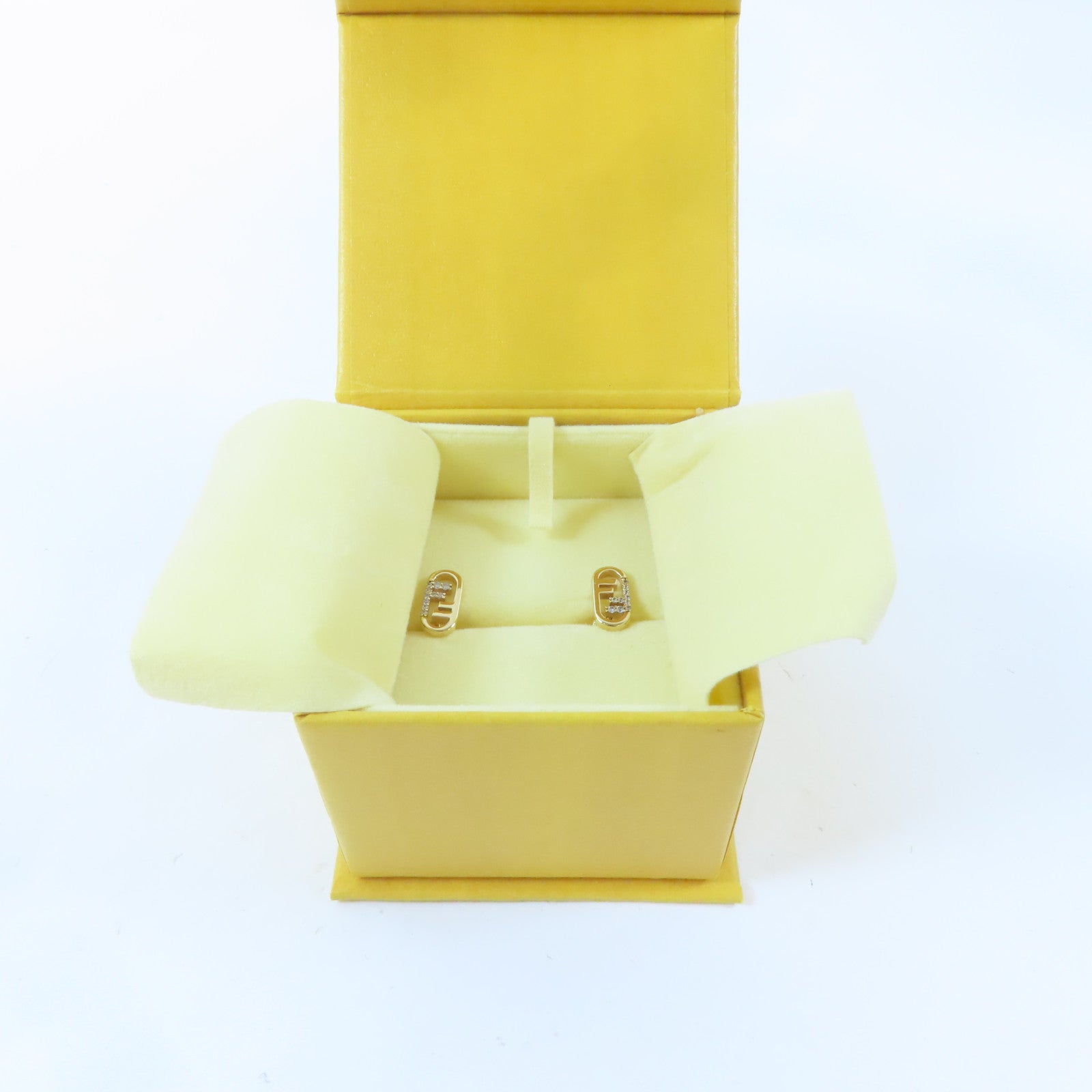 FENDI 金屬Earrings耳環金色
