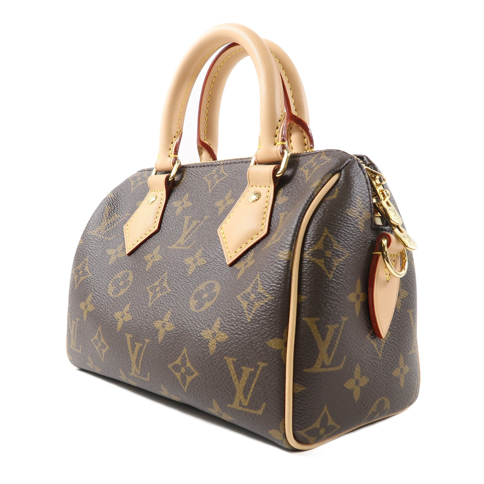 LOUIS VUITTON Monogram Speedy 20金扣手挽肩背兩用袋啡色