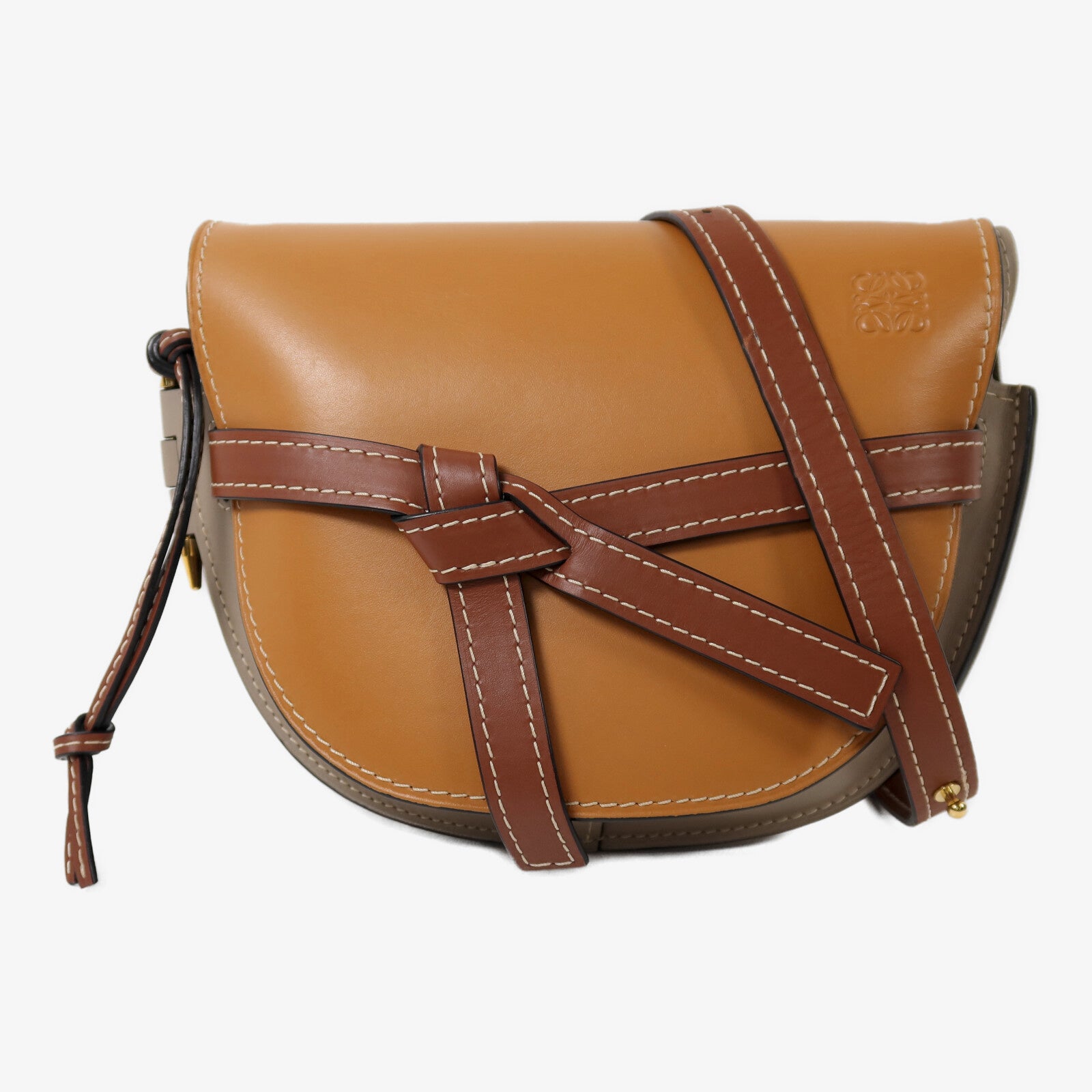 LOEWE 牛皮皮革Gate Small金扣肩背袋