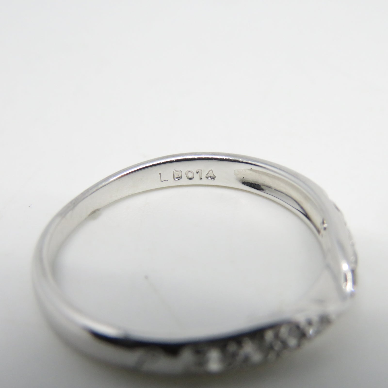 JEWELRY 【激減優惠】PT950鉑金Ring 0.14ct鑽石戒指US#5.75