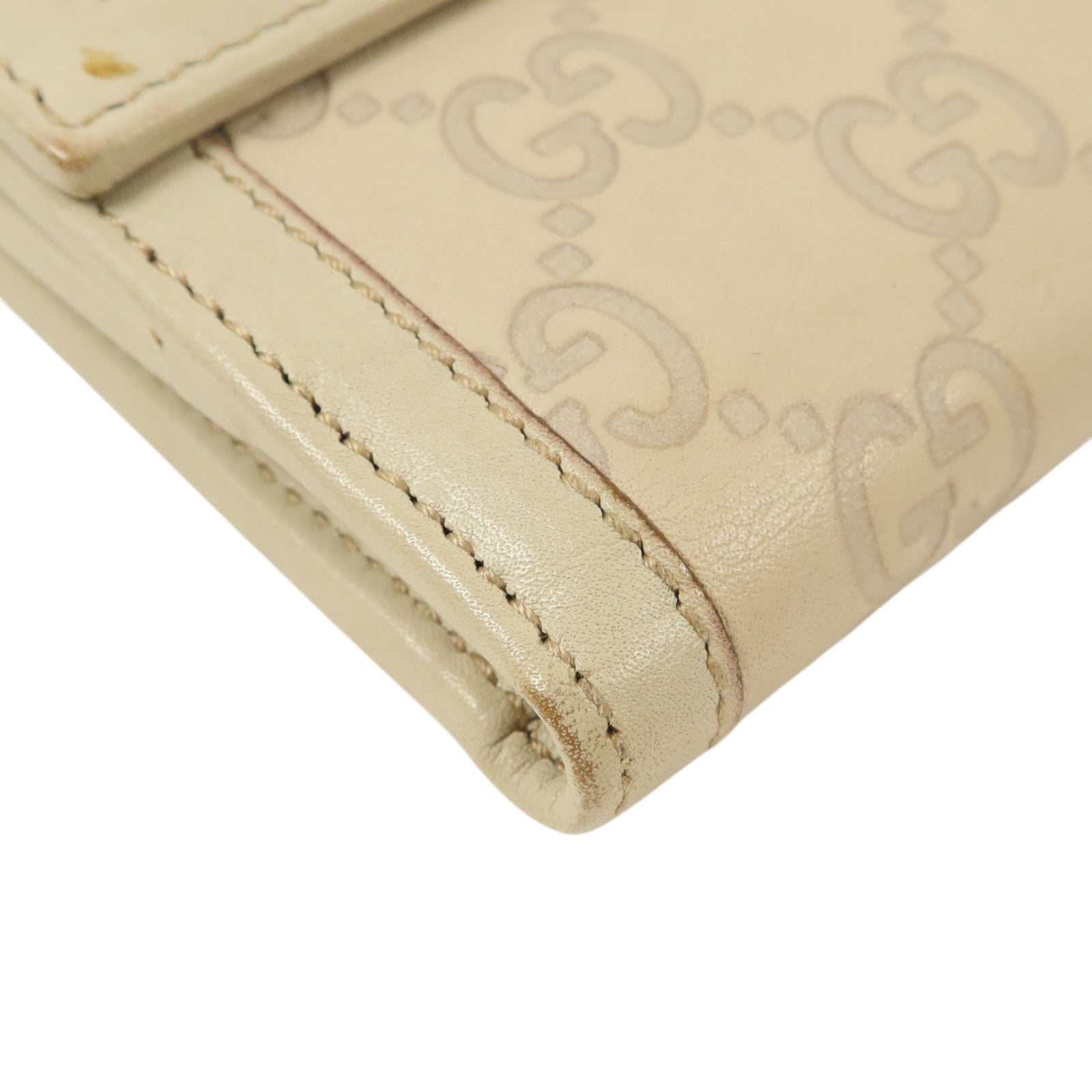 GUCCI 【激減優惠】牛皮皮革Wallet金扣錢包