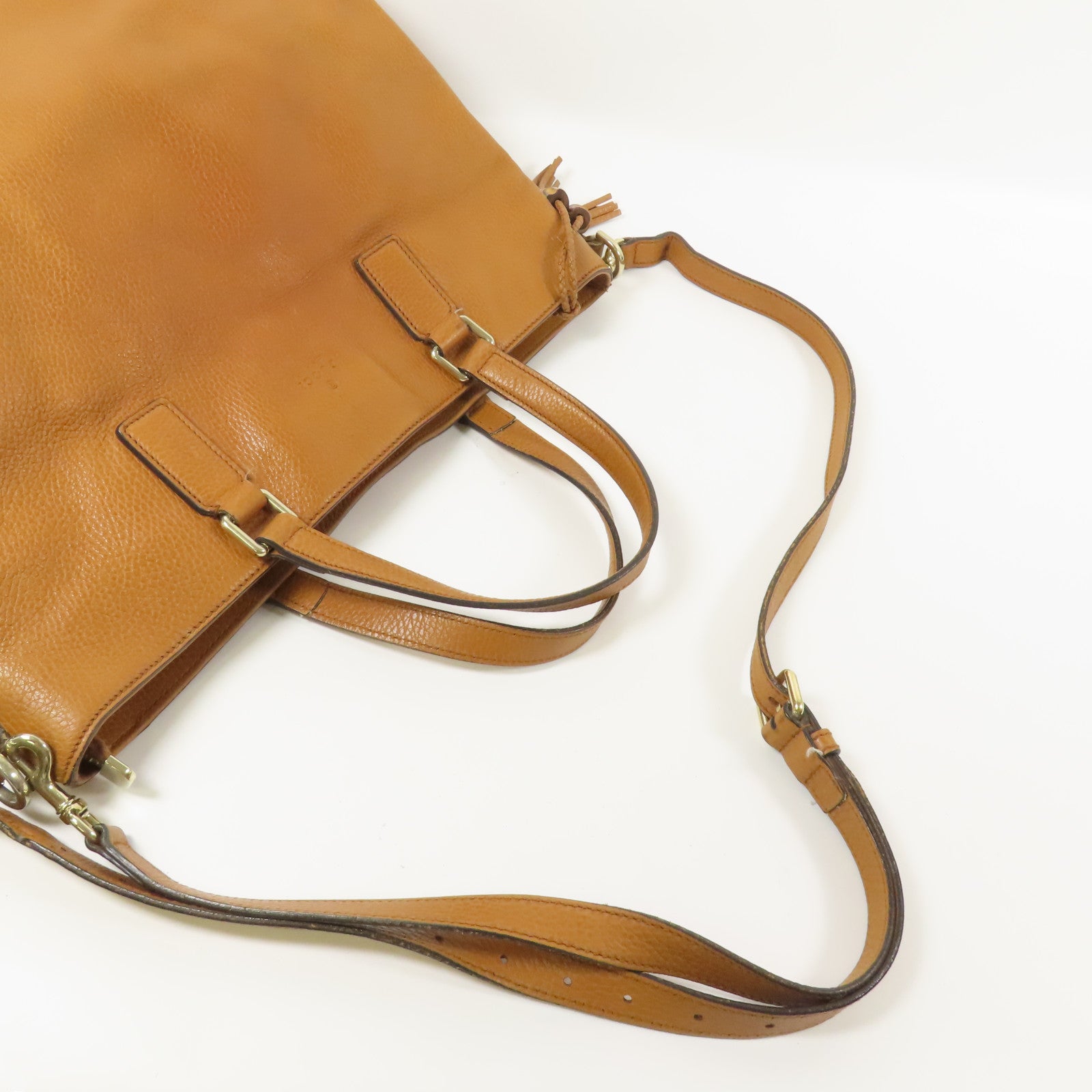 GUCCI 皮革Tote Bag金扣手挽肩背兩用袋