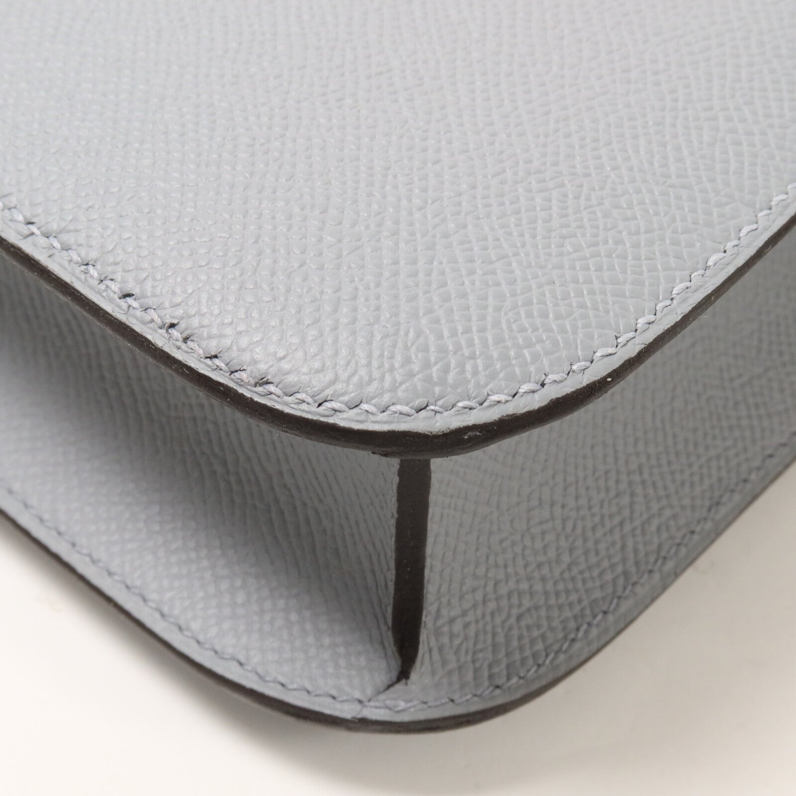 HERMES Epsom皮革Constance 24肩背袋Gris Pantin