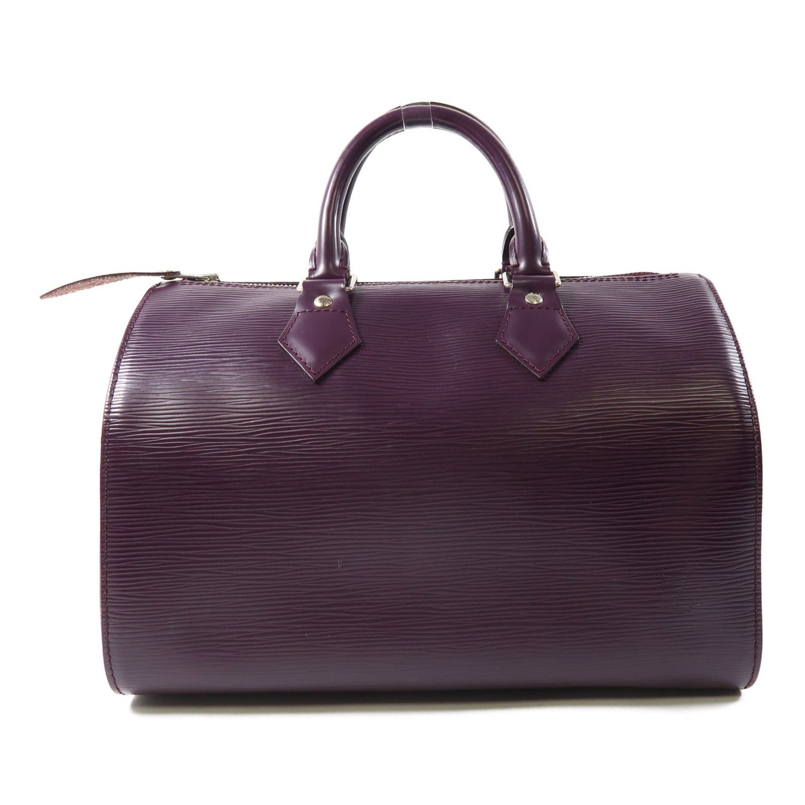 LOUIS VUITTON Epi Speedy 30銀扣手挽袋紫色