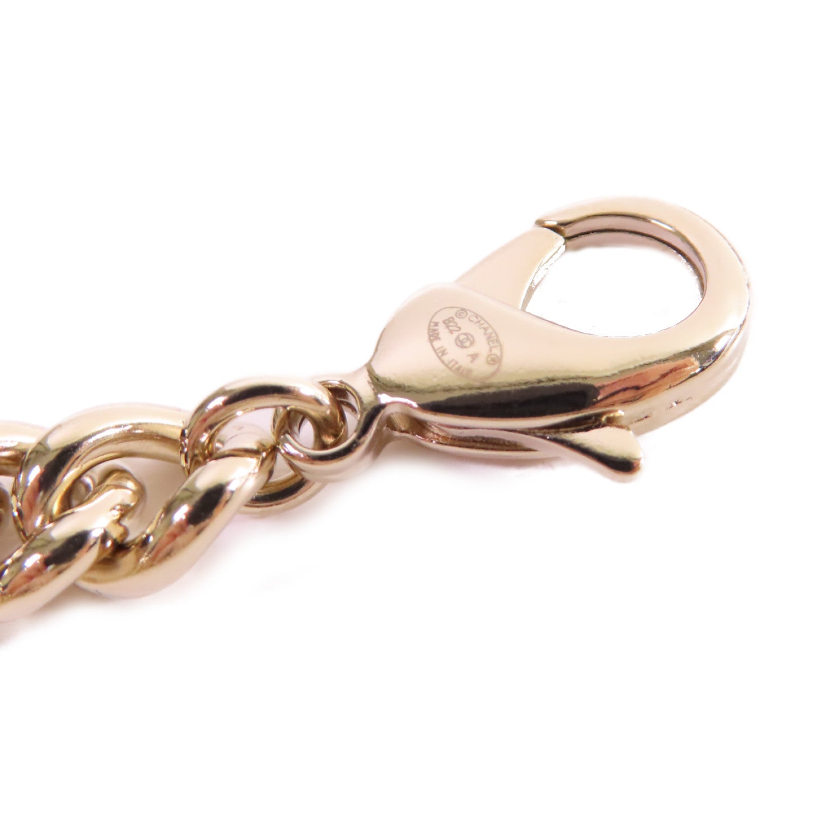 CHANEL 金屬Chain Belt金扣腰鏈黑色/金色