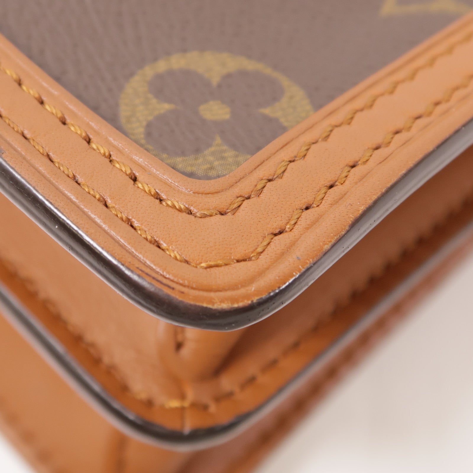 LOUIS VUITTON LV GHW Mini Dauphine Shoulder Bag M45959 Monogram Reverse Brown