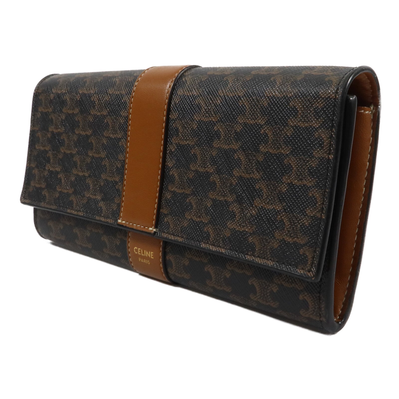 CELINE 塗層帆布Long Wallet長錢包
