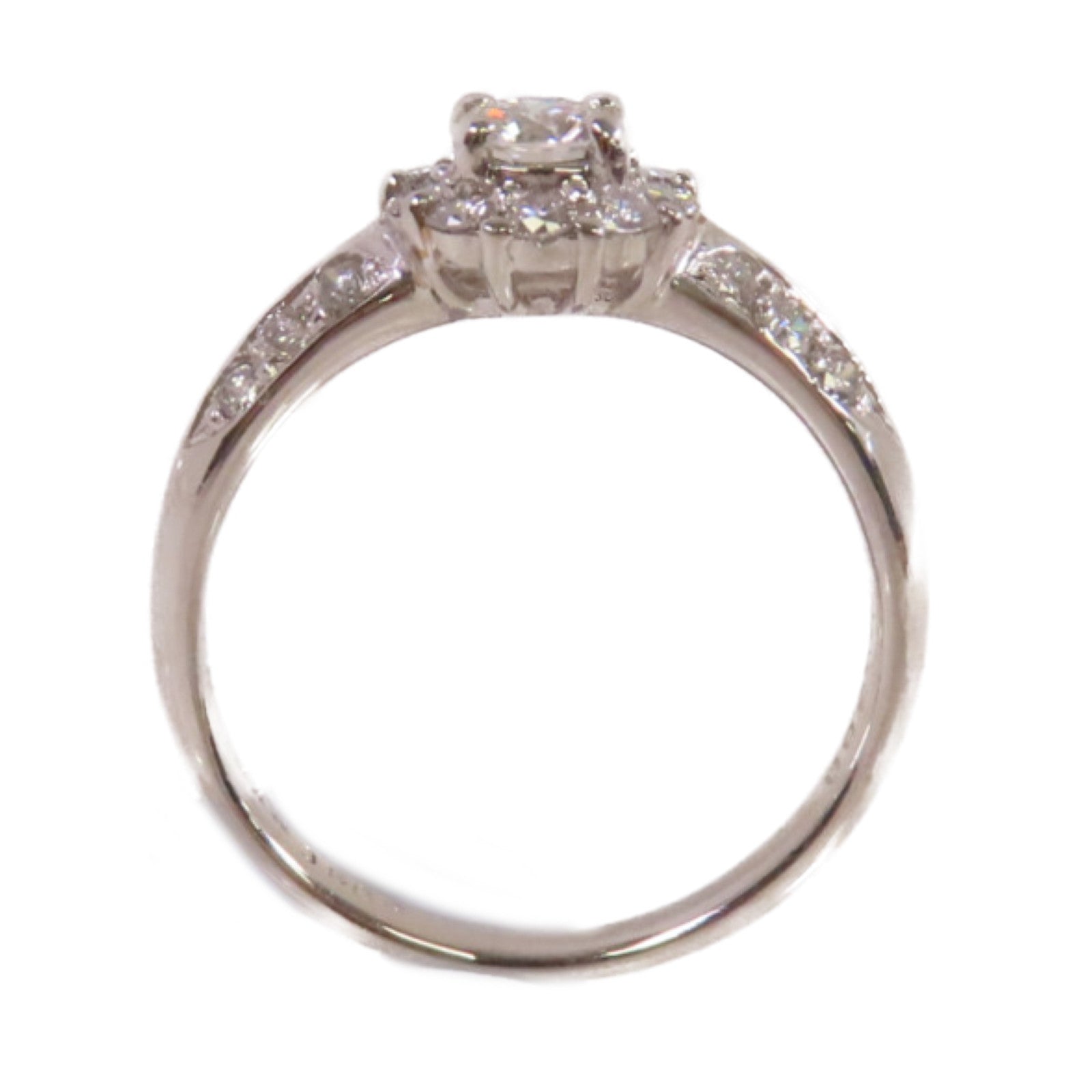 JEWELRY PT900鉑金/0.300ct/0.43ct鑚石Diamond Ring戒指US#6.75