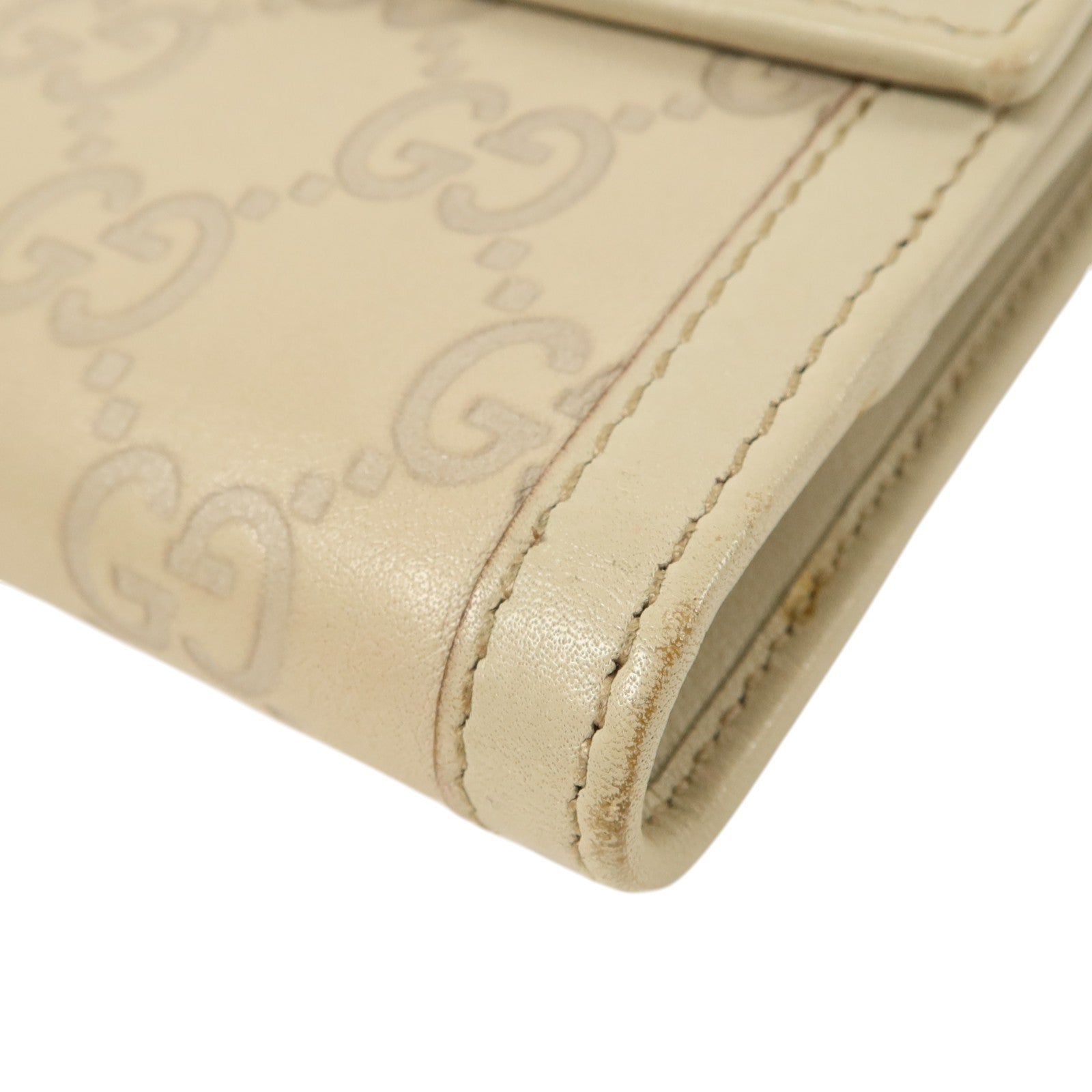GUCCI 【激減優惠】牛皮皮革Wallet金扣錢包
