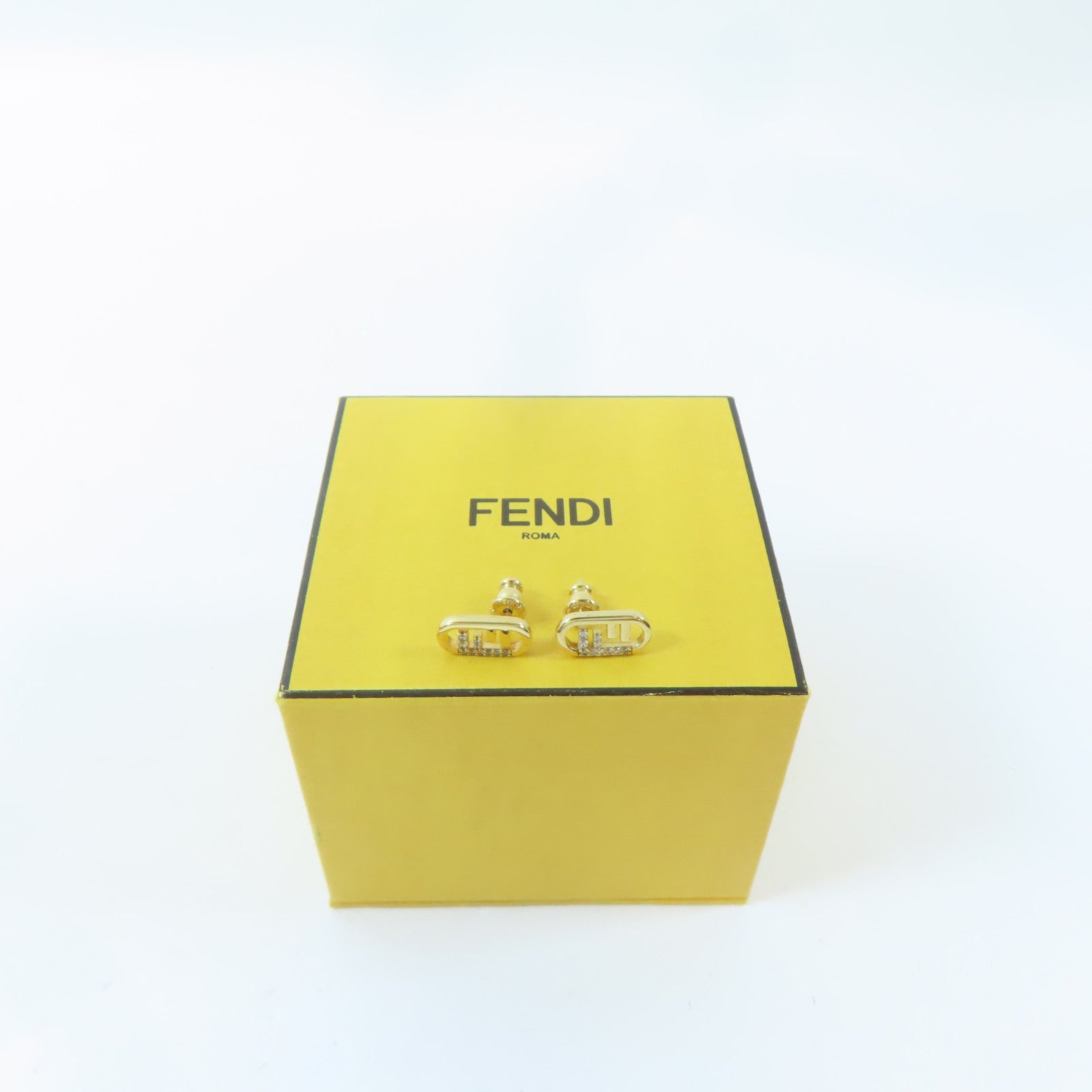 FENDI 金屬Earrings耳環金色