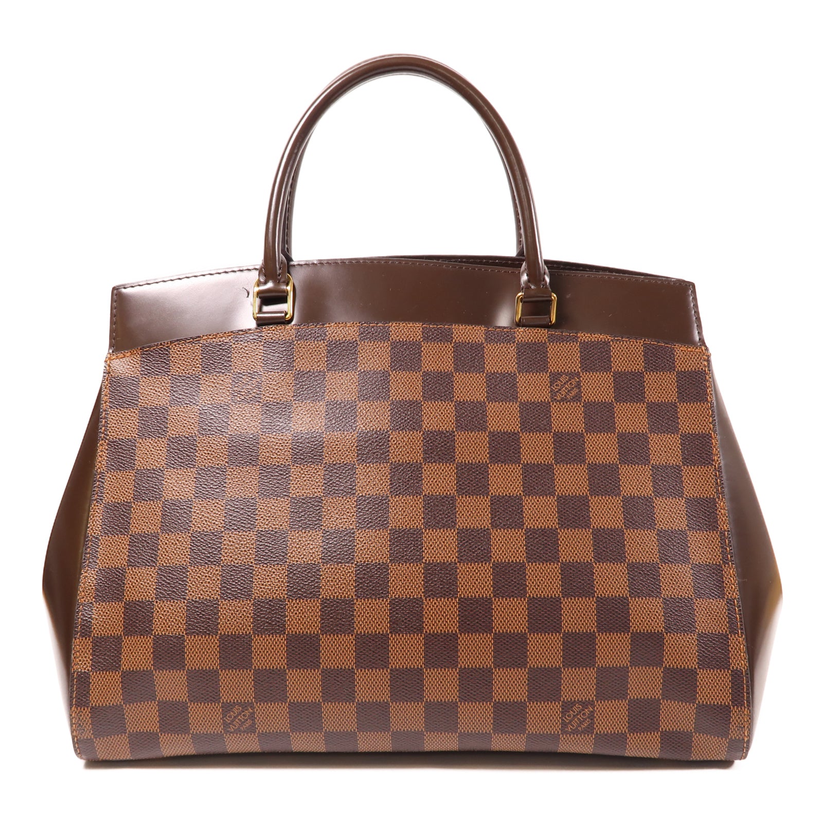 LOUIS VUITTON Damier Rivoli金扣手挽肩背兩用袋啡色