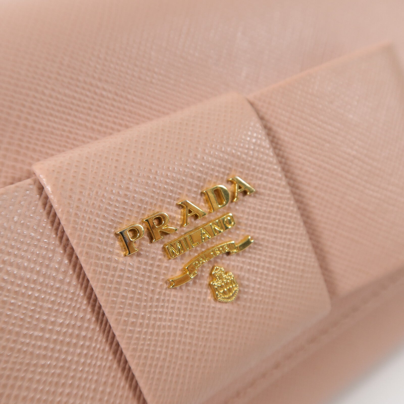 PRADA 牛皮皮革Bow Wallwt On Chain肩背袋