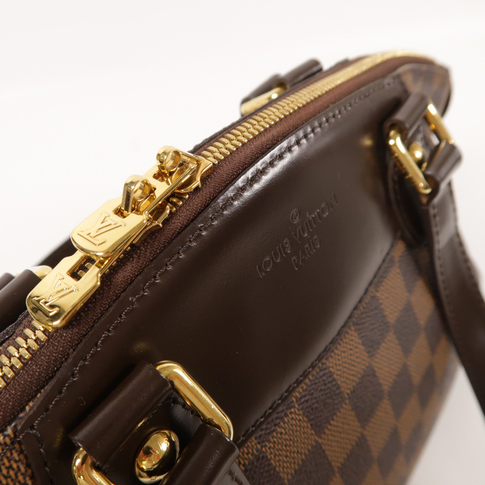 LOUIS VUITTON Damier Verona PM金扣肩背袋