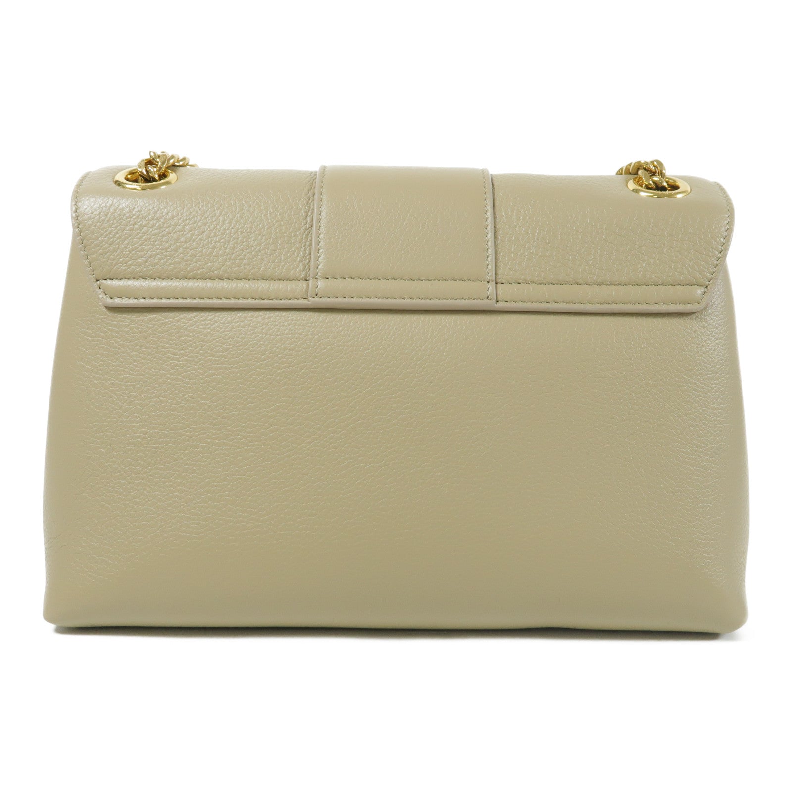 CELINE 牛皮皮革Shoulder Bag金扣鏈帶肩背袋