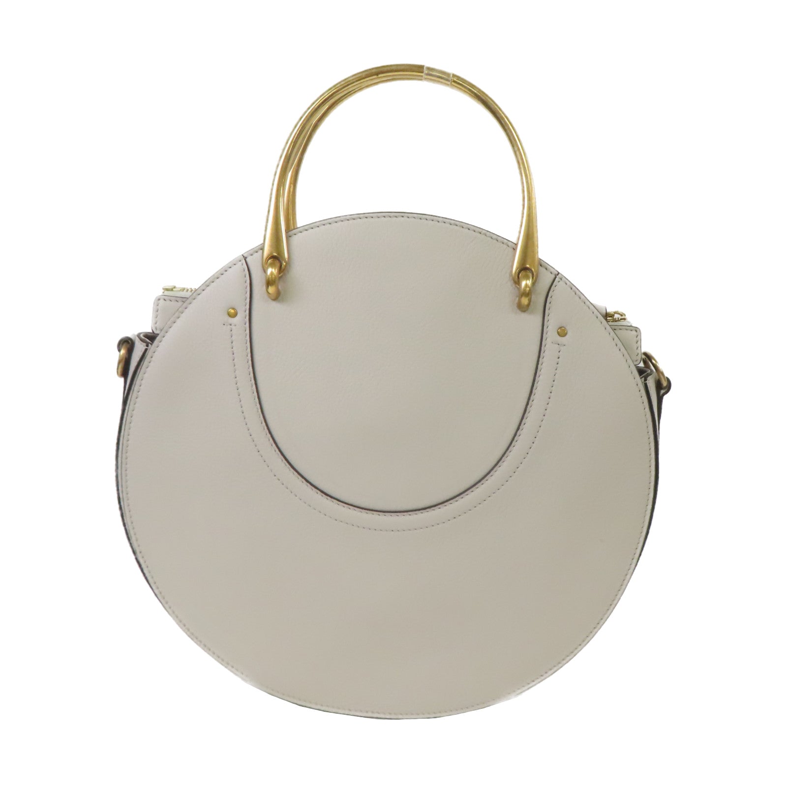 Chloe 【激減優惠】牛皮皮革2 Way Shoulder金扣手挽肩背兩用袋灰色/藍色/紅色