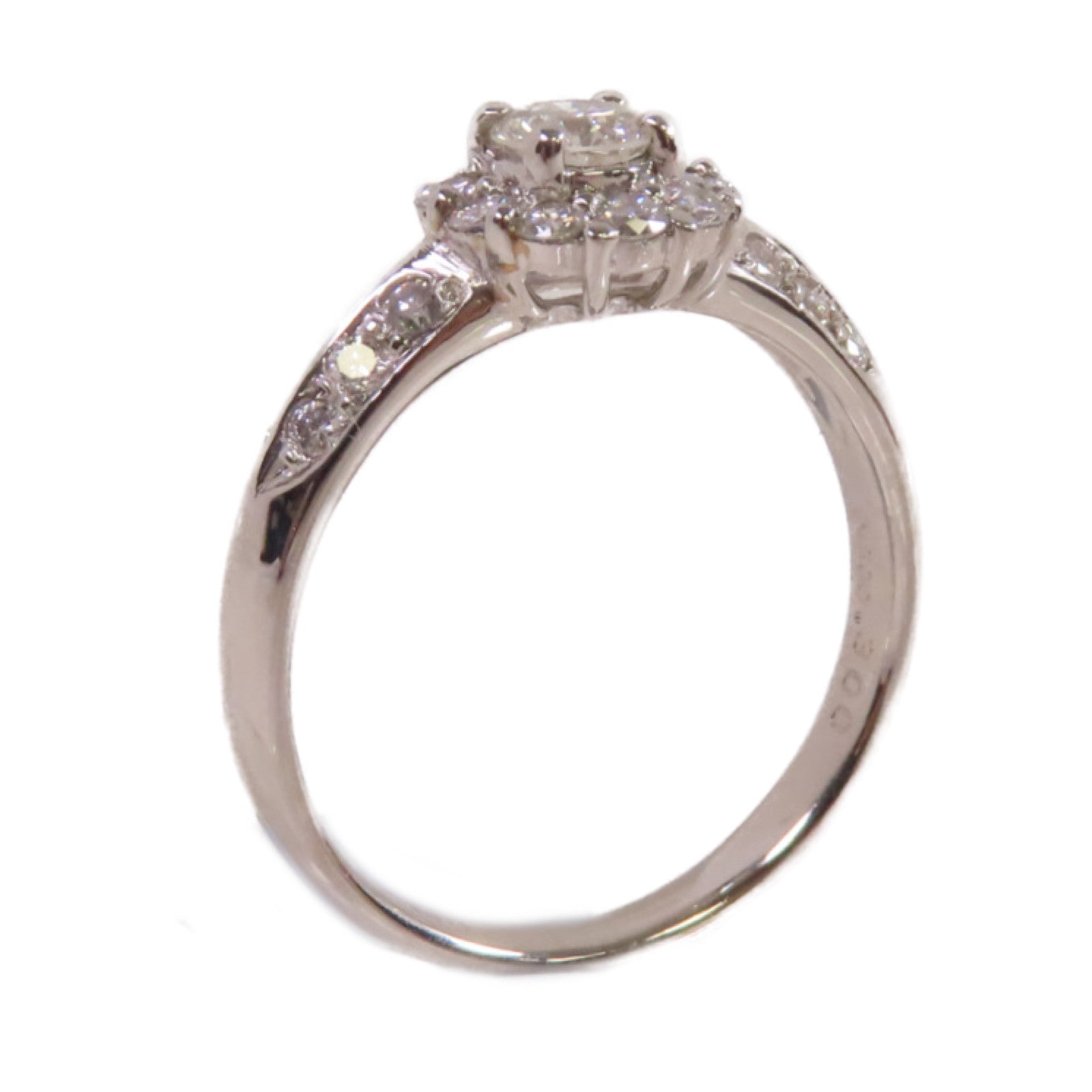 JEWELRY PT900鉑金/0.300ct/0.43ct鑚石Diamond Ring戒指US#6.75