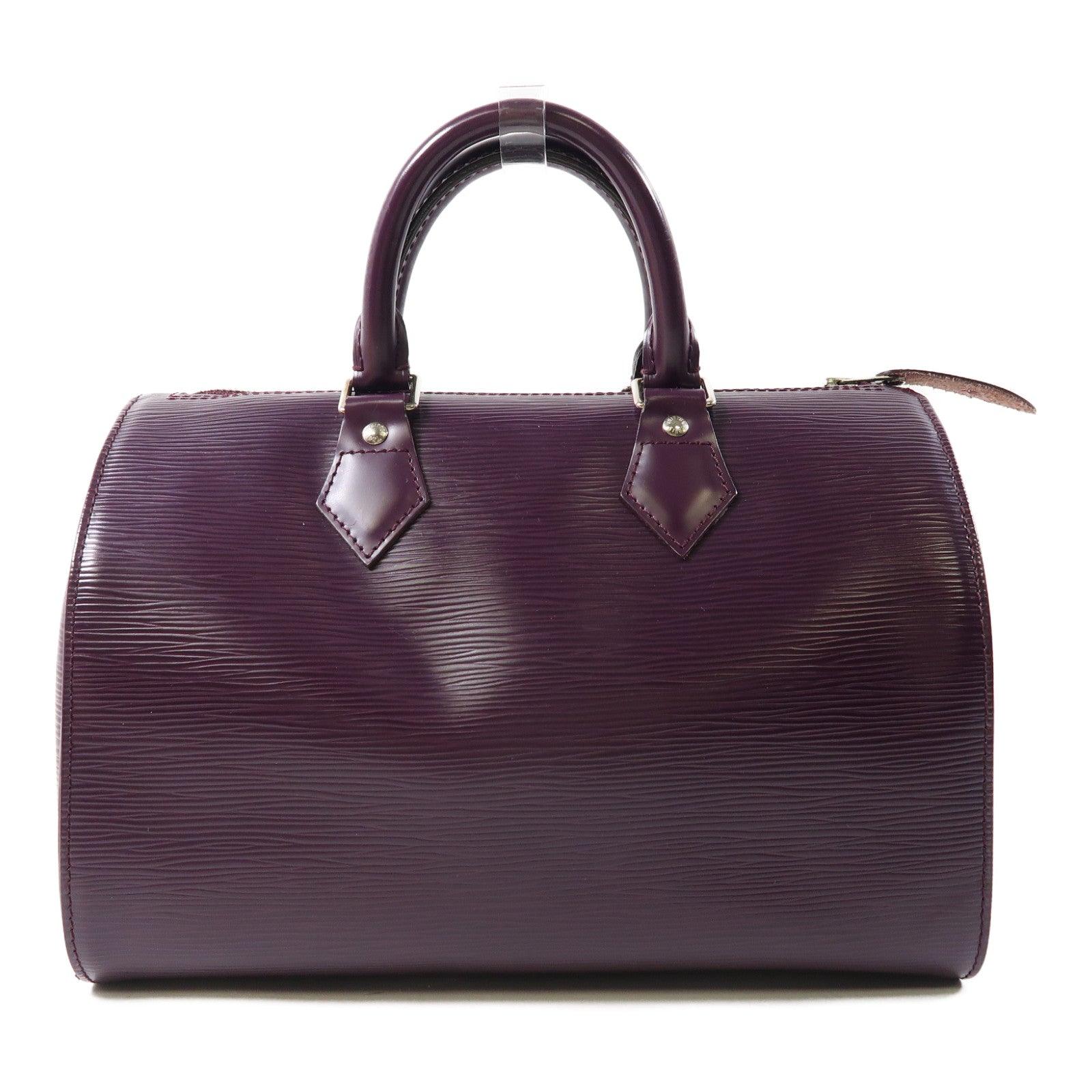 LOUIS VUITTON Epi Speedy 30銀扣手挽袋紫色