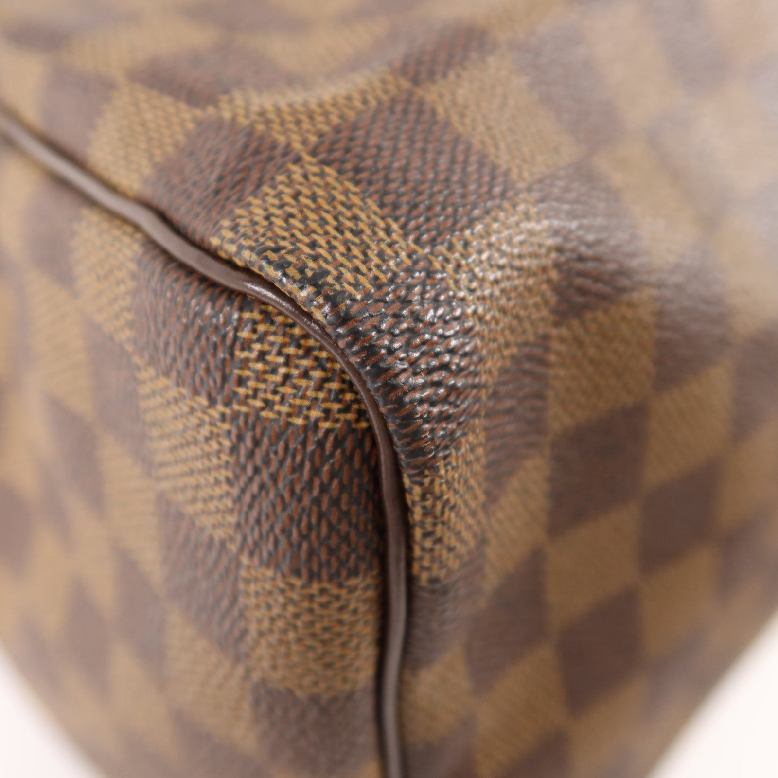 LOUIS VUITTON Damier Speedy 30金扣手挽袋