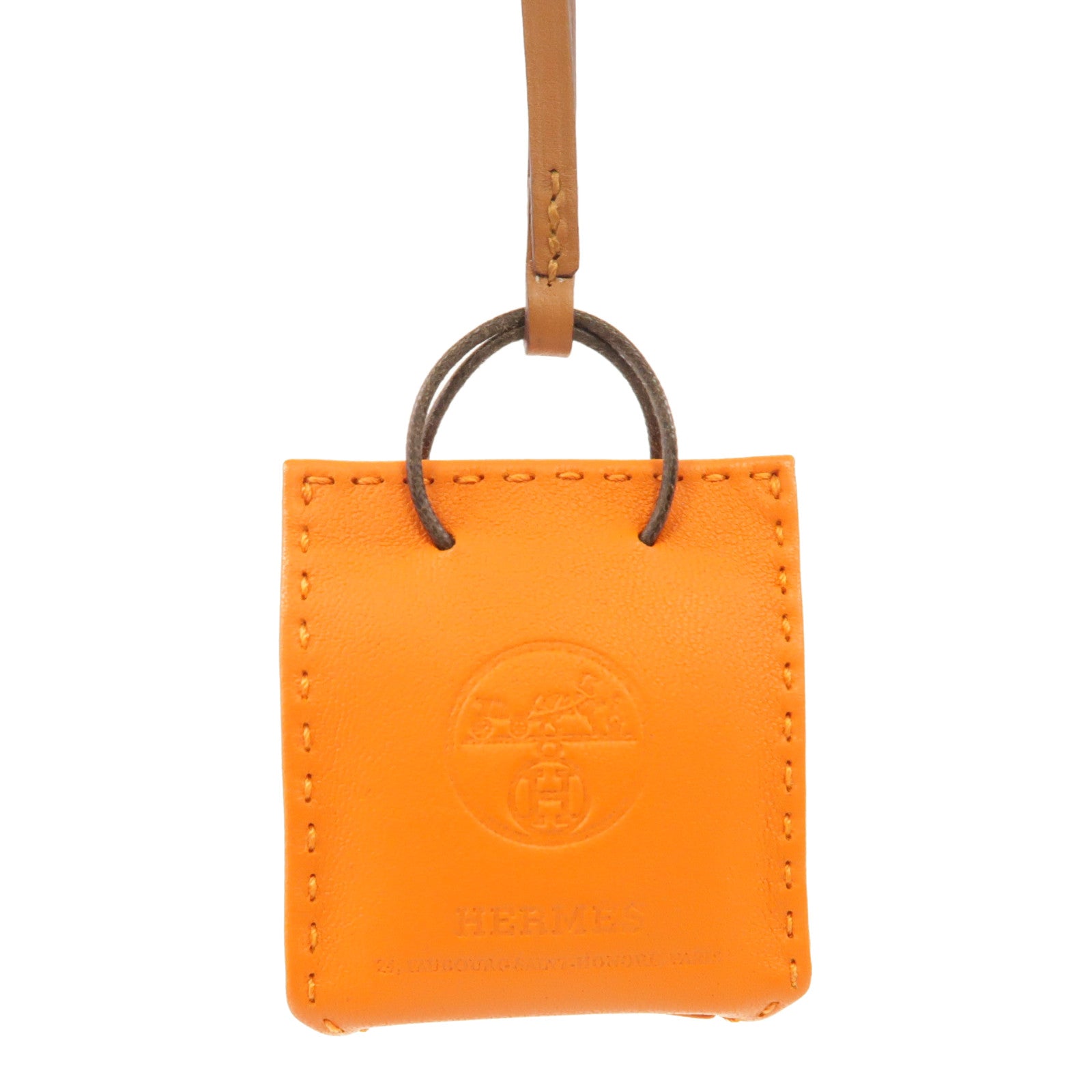 HERMES 【激減優惠】Swift皮革Charm掛飾橙色