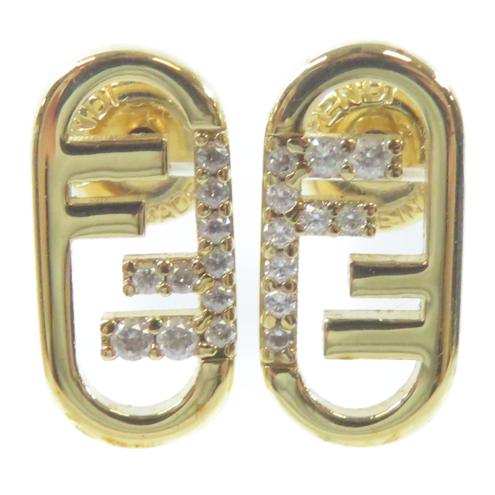 FENDI 金屬Earrings耳環金色