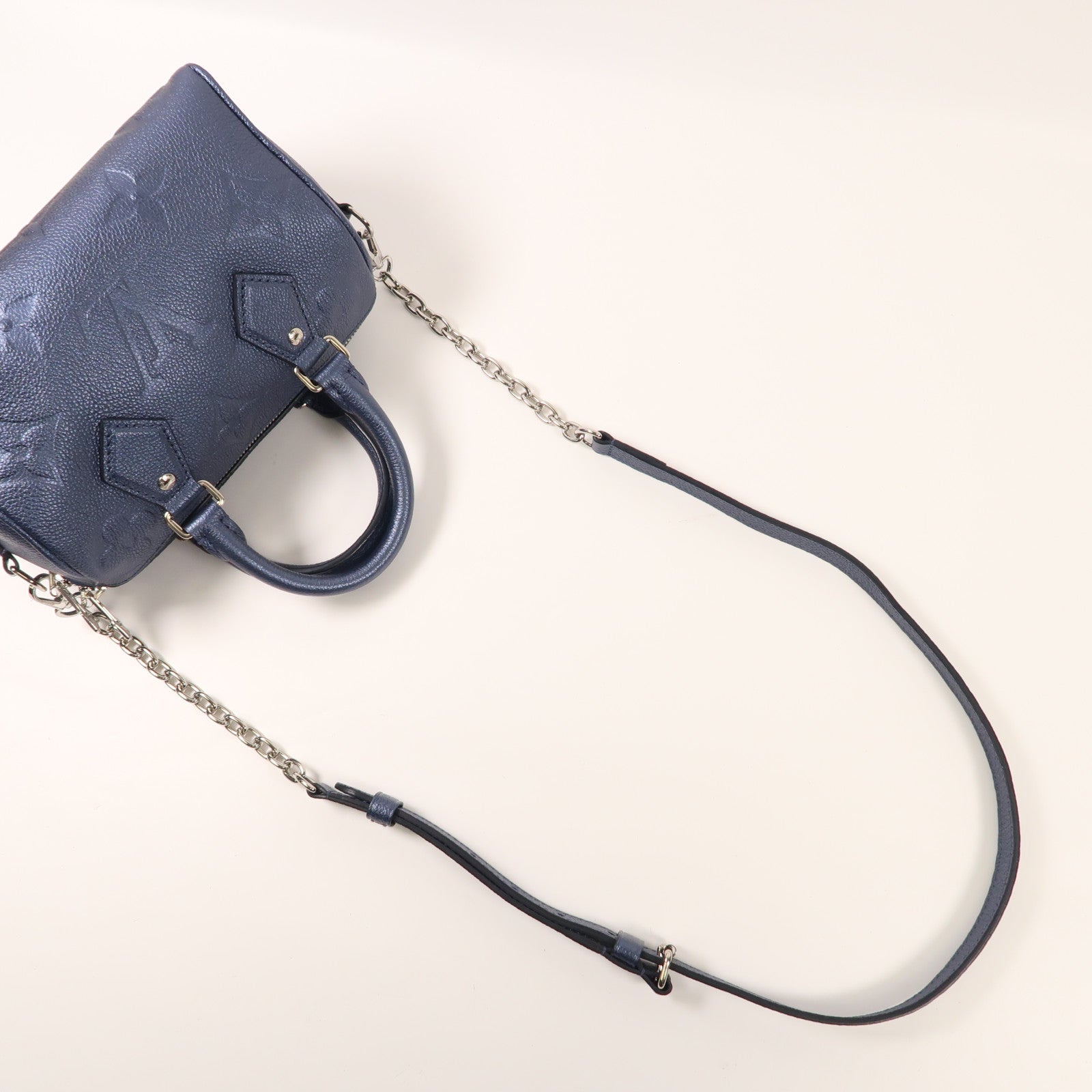 LOUIS VUITTON Empreinte皮革Speedy Bandouliere 20銀扣手挽肩背兩用袋