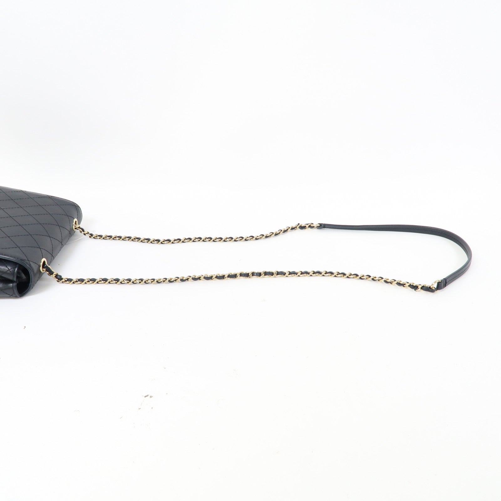 CHANEL 【激減優惠】菱格牛皮皮革Chain Shoulder Bag金扣鏈帶肩背袋黑色