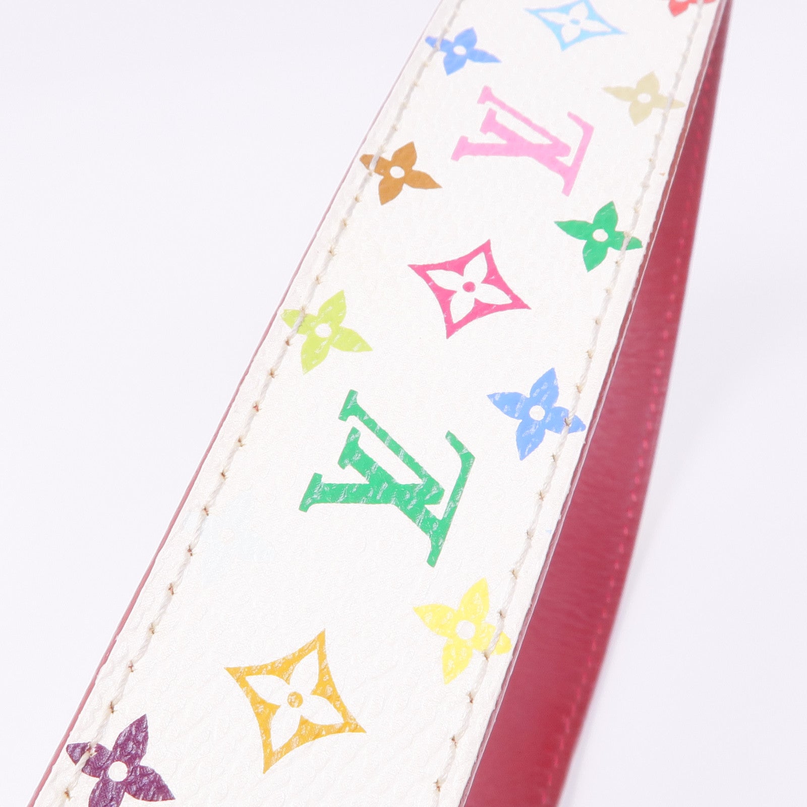 LOUIS VUITTON Monogram Multicolore Belt金扣腰帶