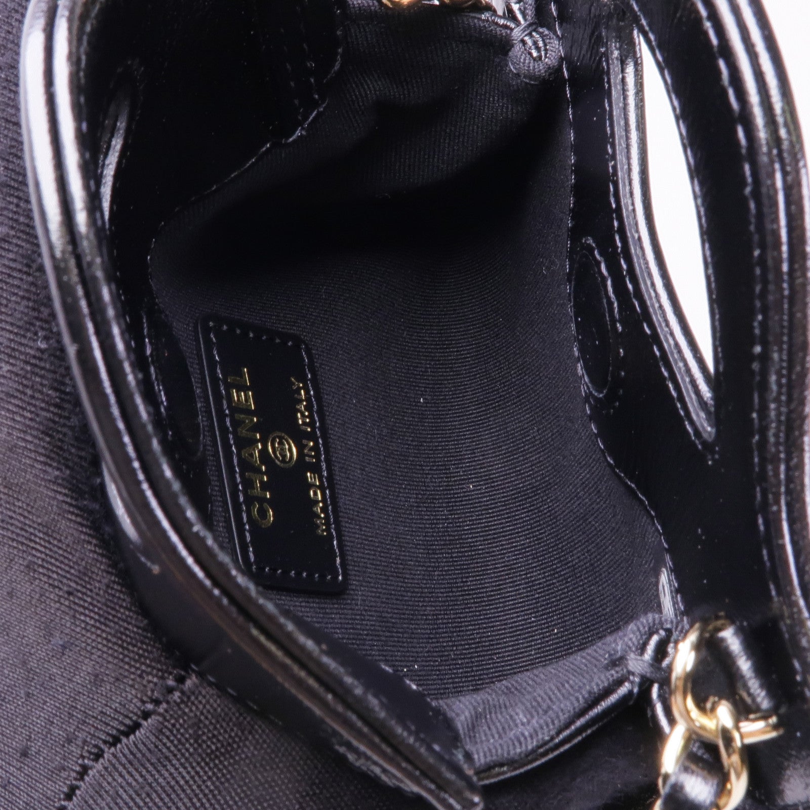 CHANEL 皮革Micro 31金扣手挽肩背兩用袋