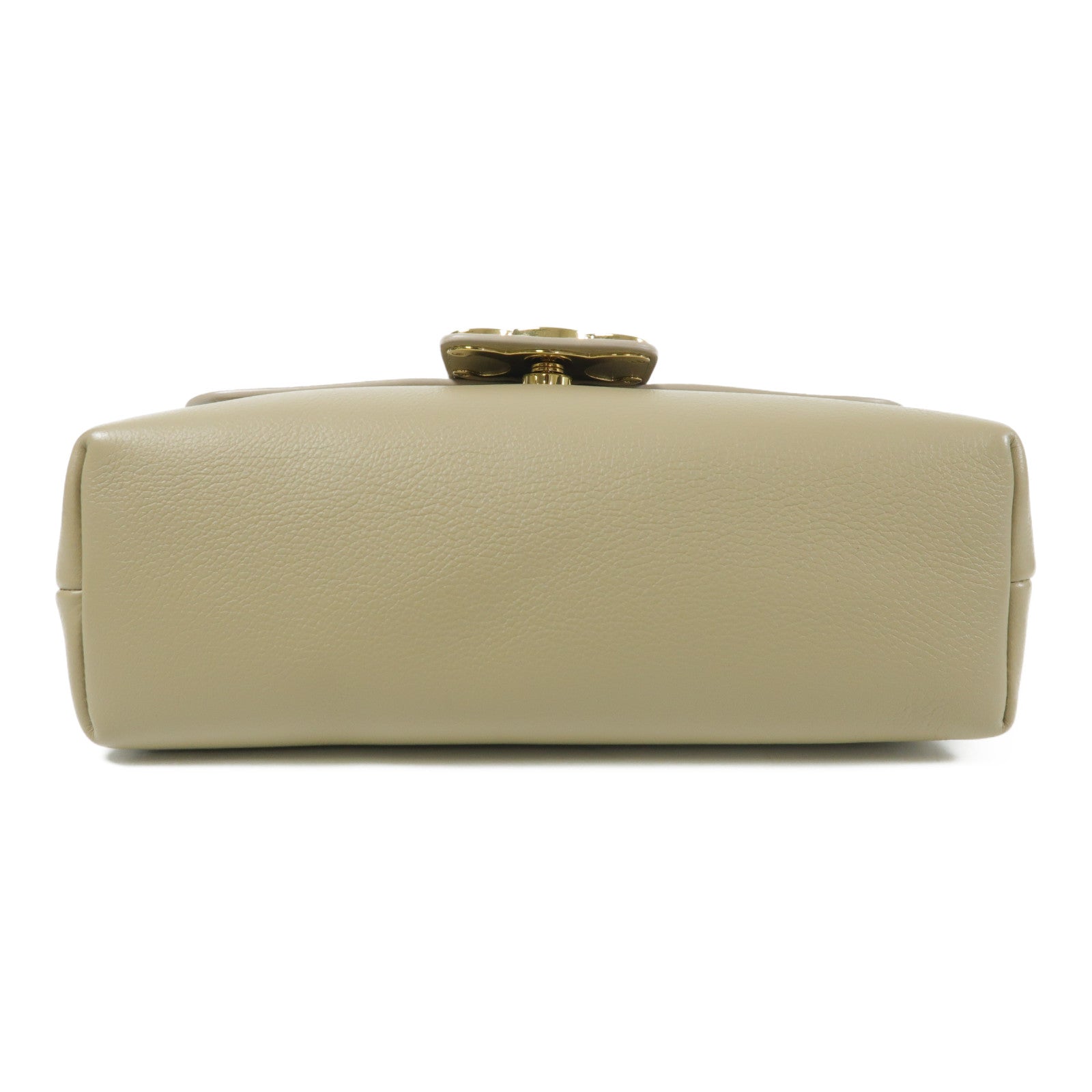 CELINE 牛皮皮革Shoulder Bag金扣鏈帶肩背袋