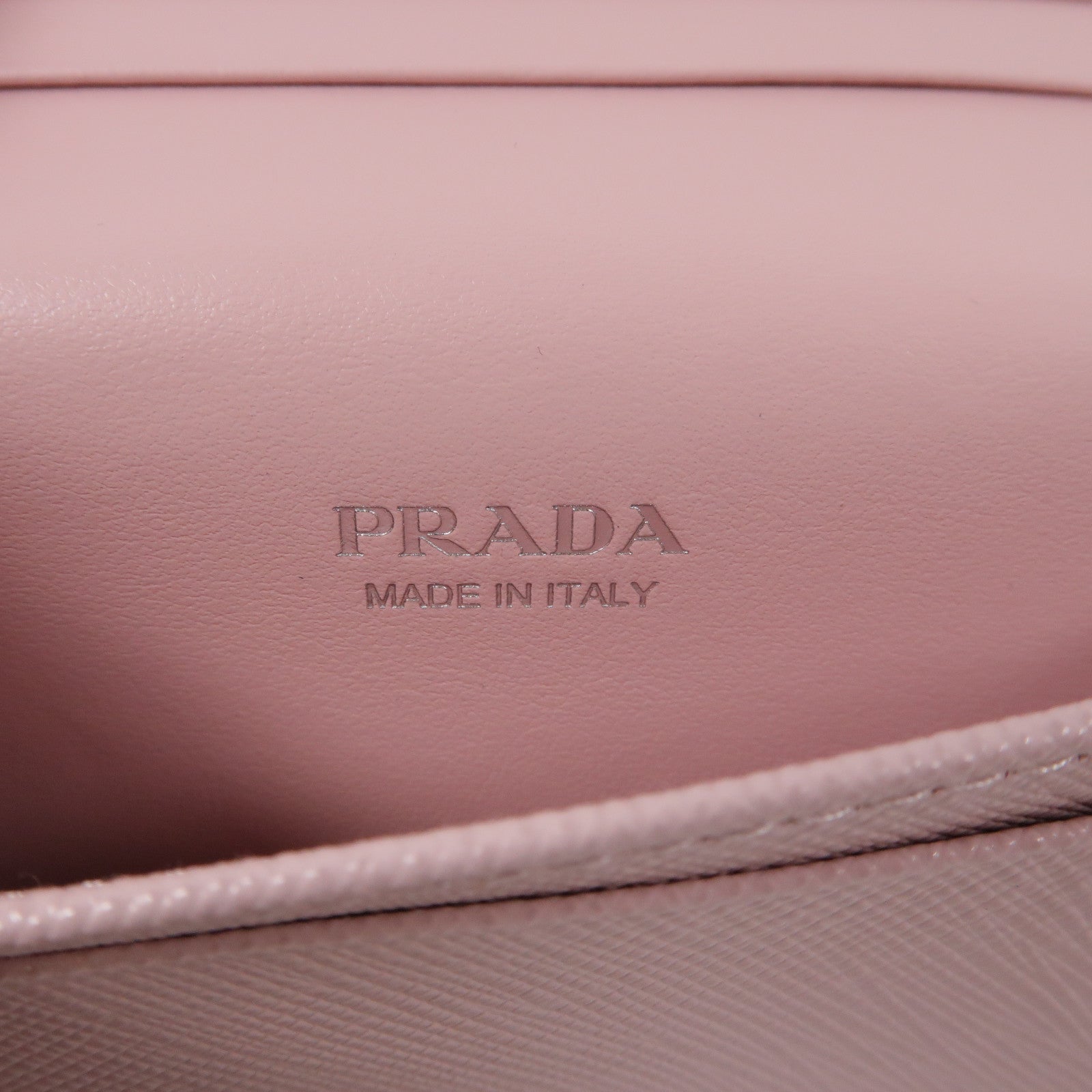PRADA 牛皮皮革Card Case卡片套粉紅色