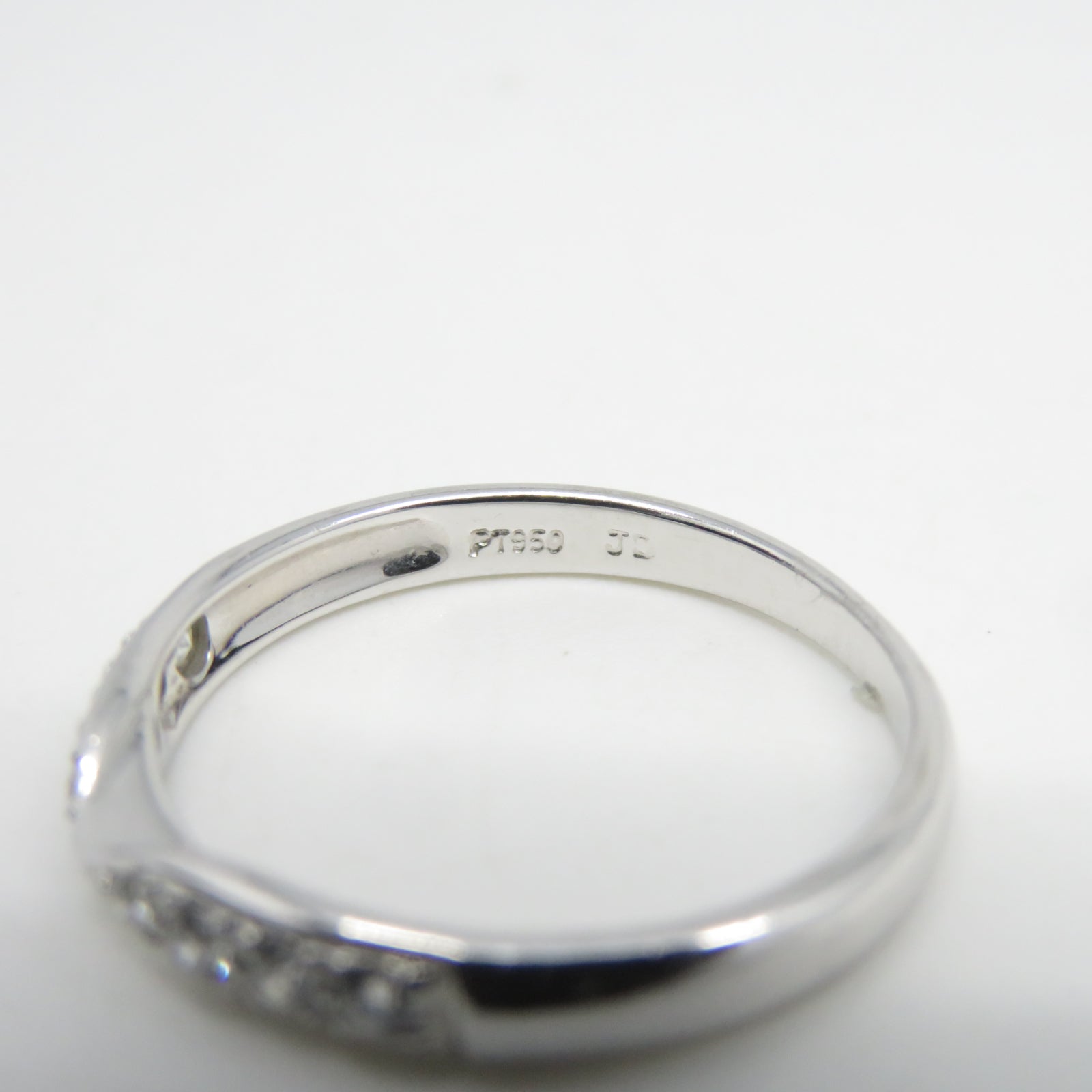 JEWELRY 【激減優惠】PT950鉑金Ring 0.14ct鑽石戒指US#5.75