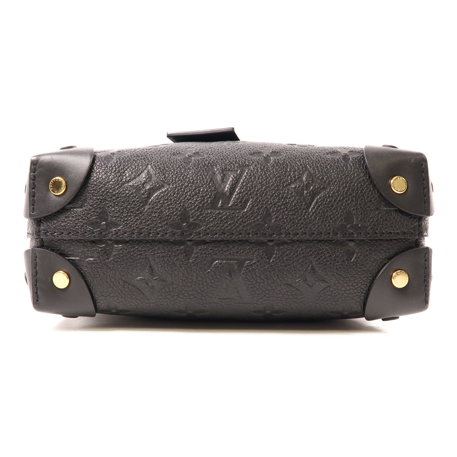 LOUIS VUITTON Monogram Empreinte Petite Malle Souple手挽肩背兩用袋黑色