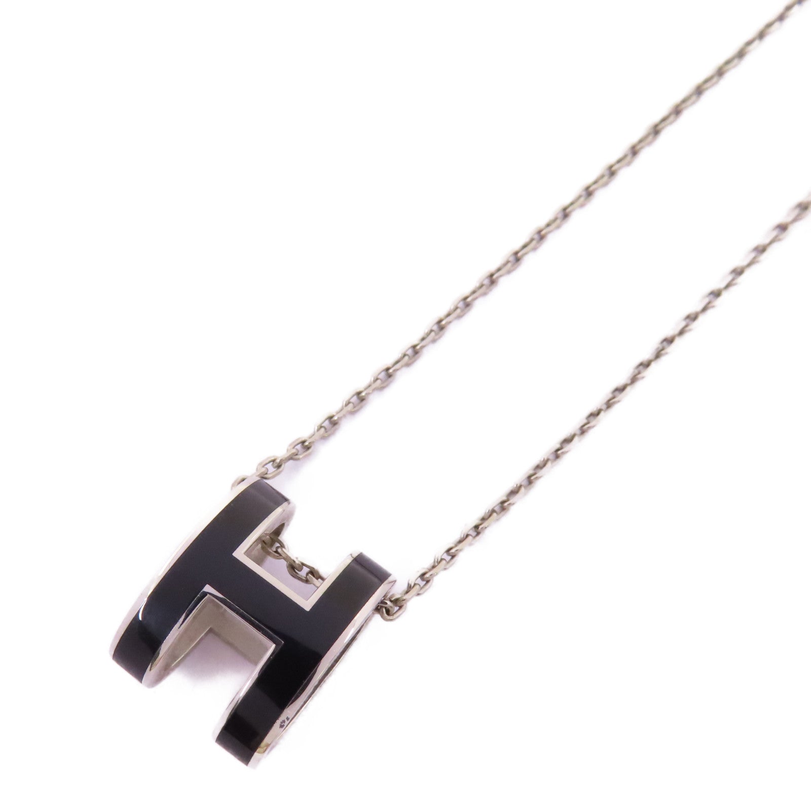 HERMES 金屬Pop H Necklace項鍊89 Noir