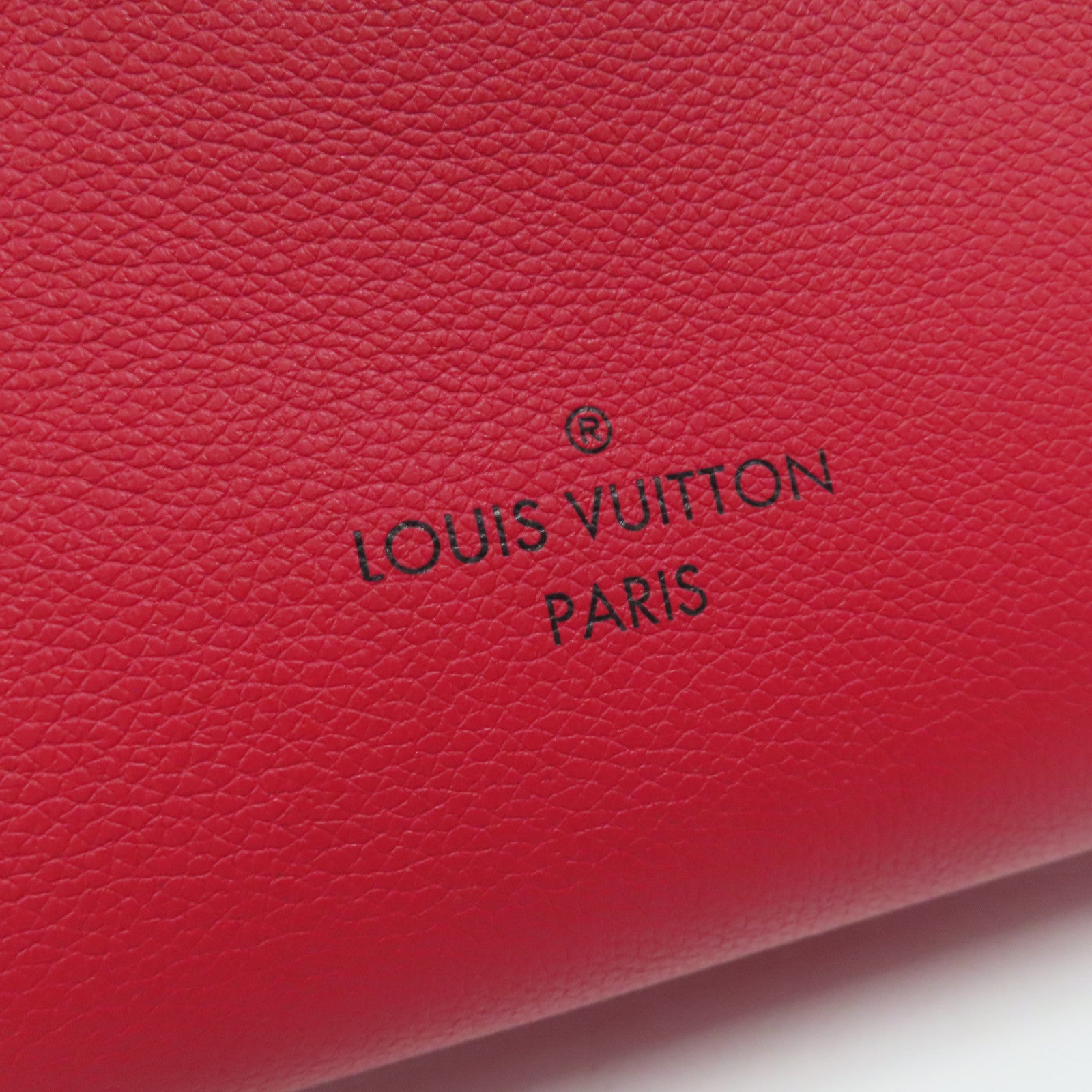 LOUIS VUITTON 【激減優惠】Monogram On My Side MM金扣手挽肩背兩用袋紅色/米色