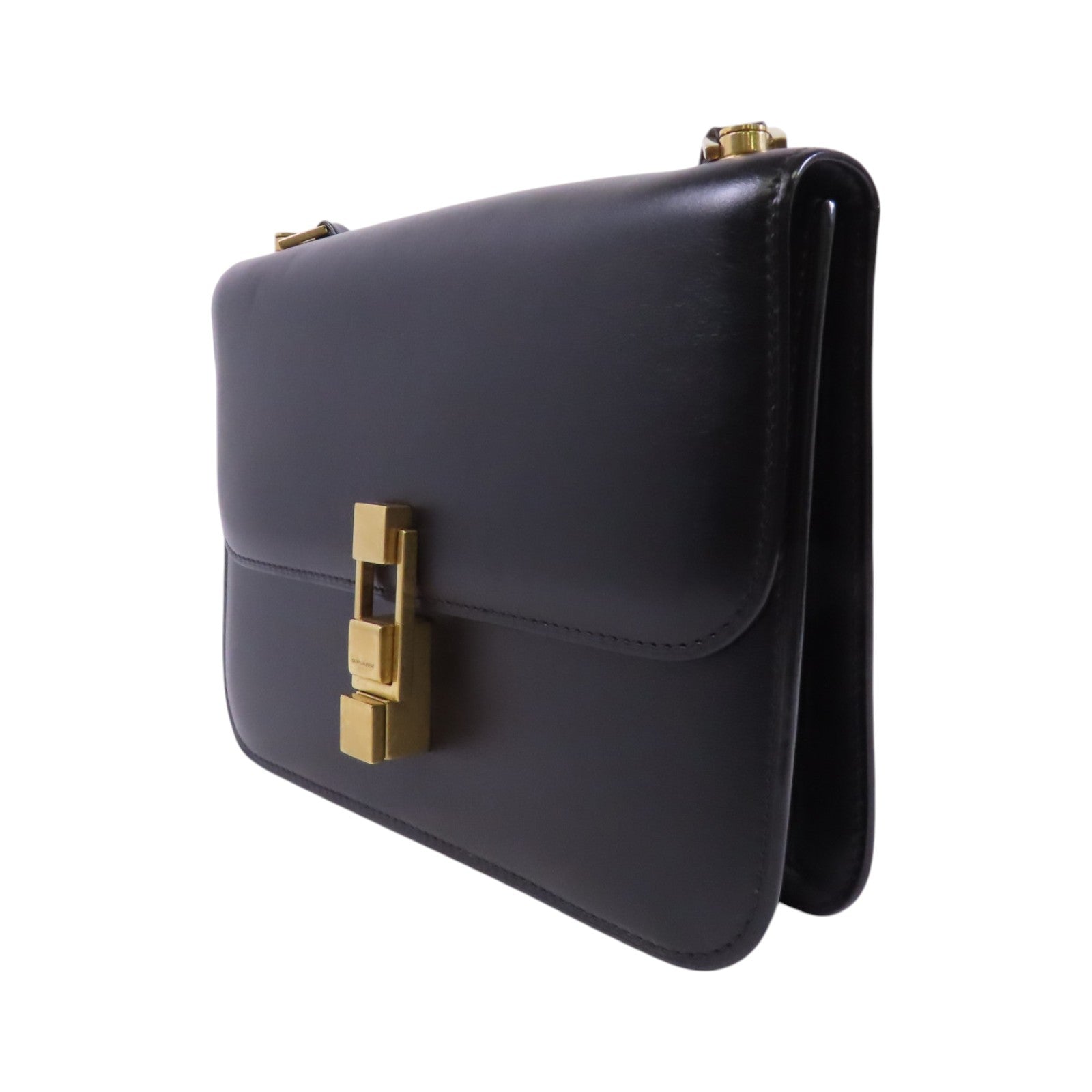 SAINT LAURENT 牛皮皮革Carre Satchel金扣肩背袋