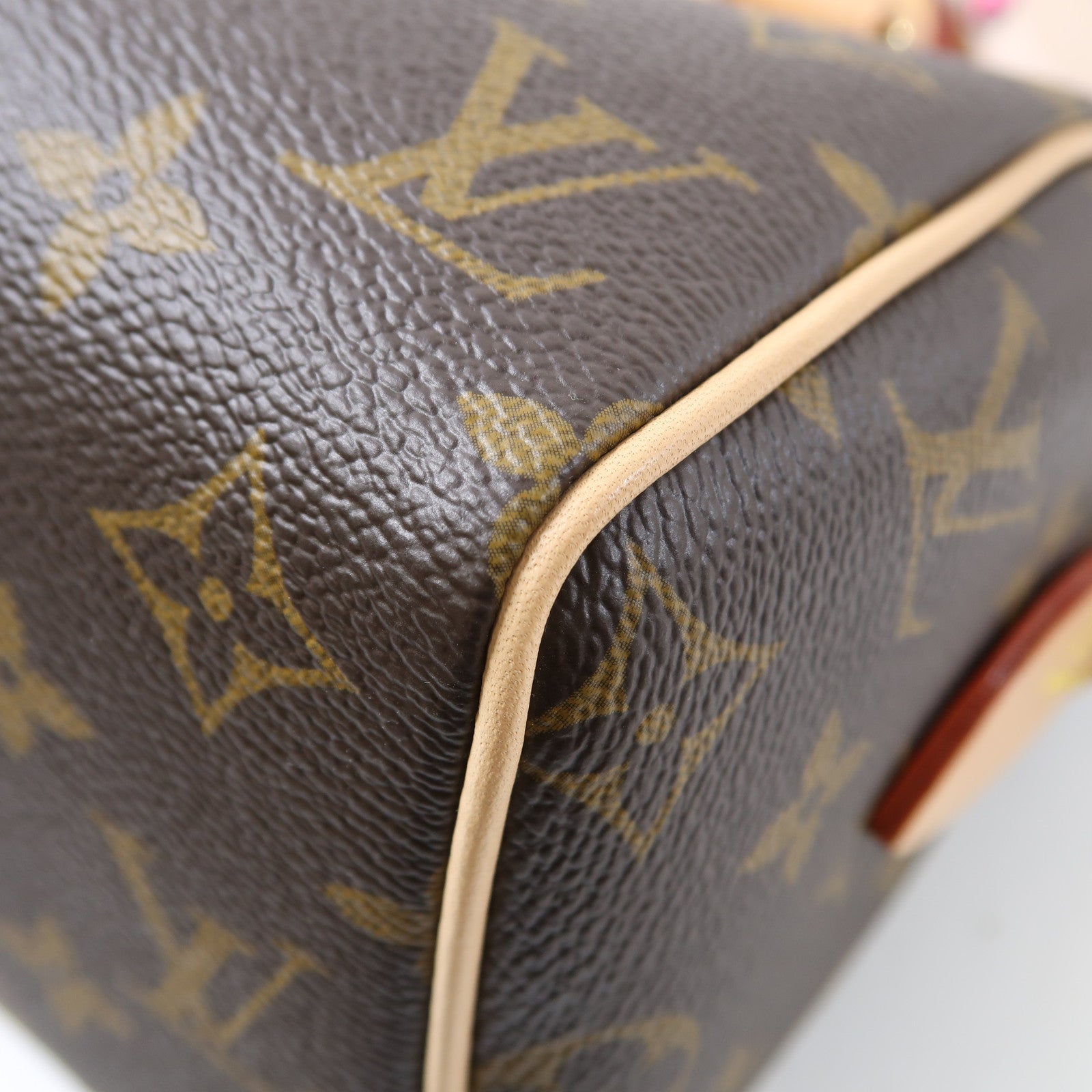 LOUIS VUITTON Monogram Speedy 20金扣手挽肩背兩用袋啡色