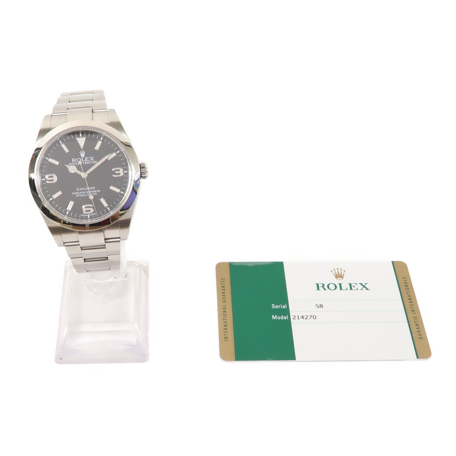 ROLEX ExplorerⅠ不鏽鋼手錶自動機芯黑色